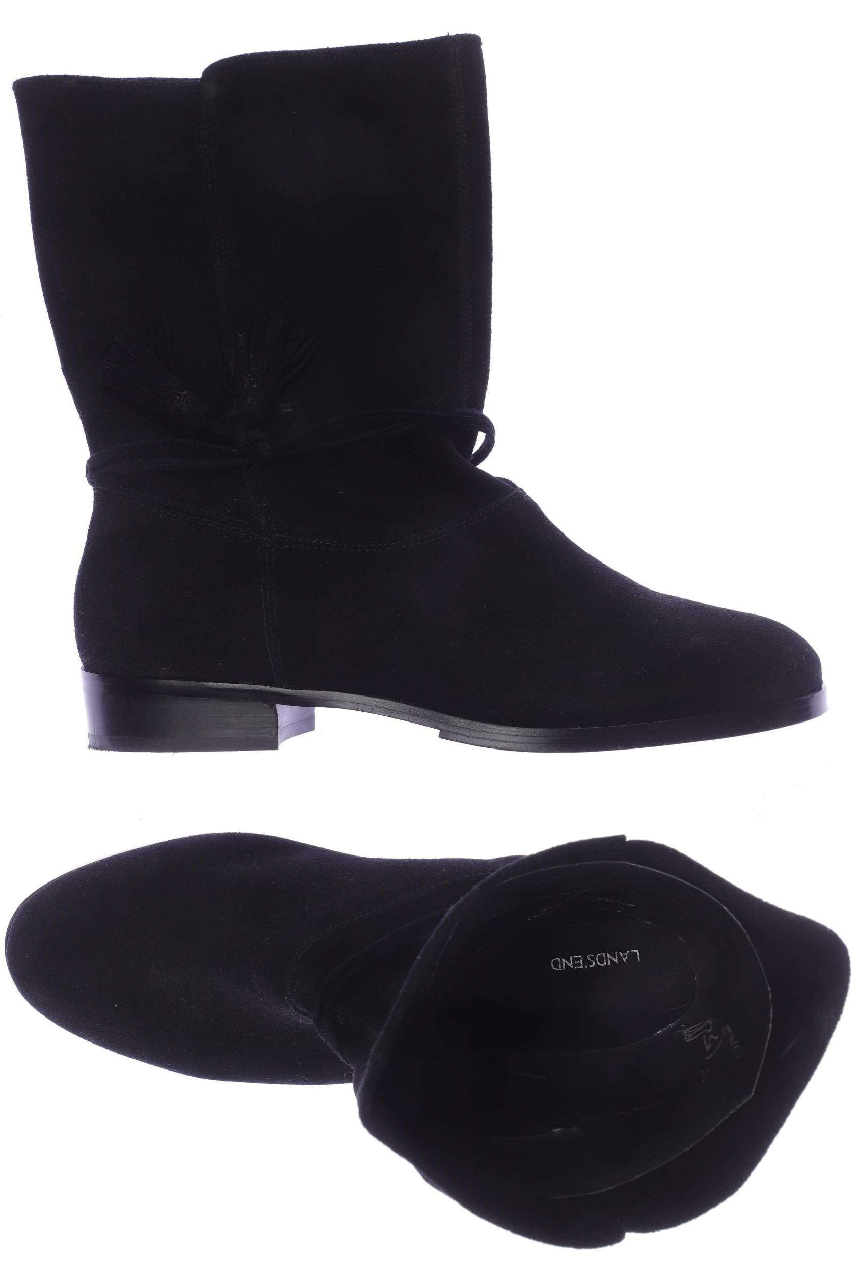 

Lands´End Damen Stiefelette, schwarz