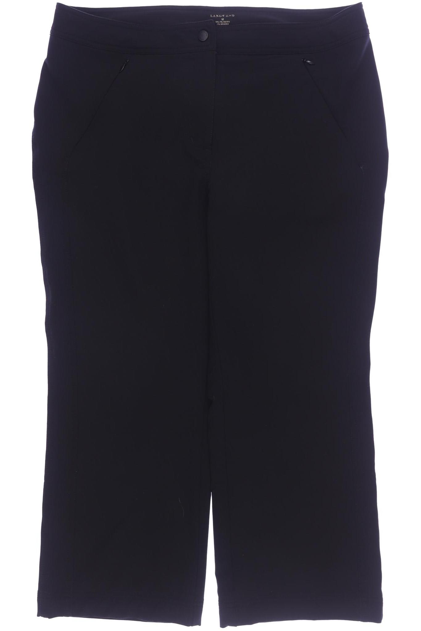 

Lands End Damen Stoffhose, schwarz, Gr. 12