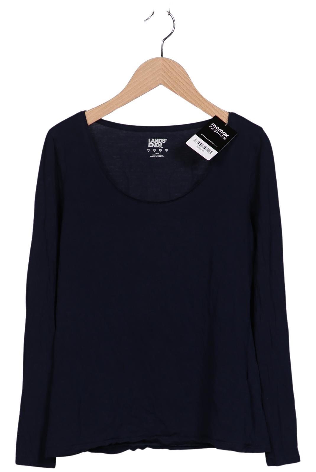 

Lands End Damen Langarmshirt, marineblau, Gr. 36
