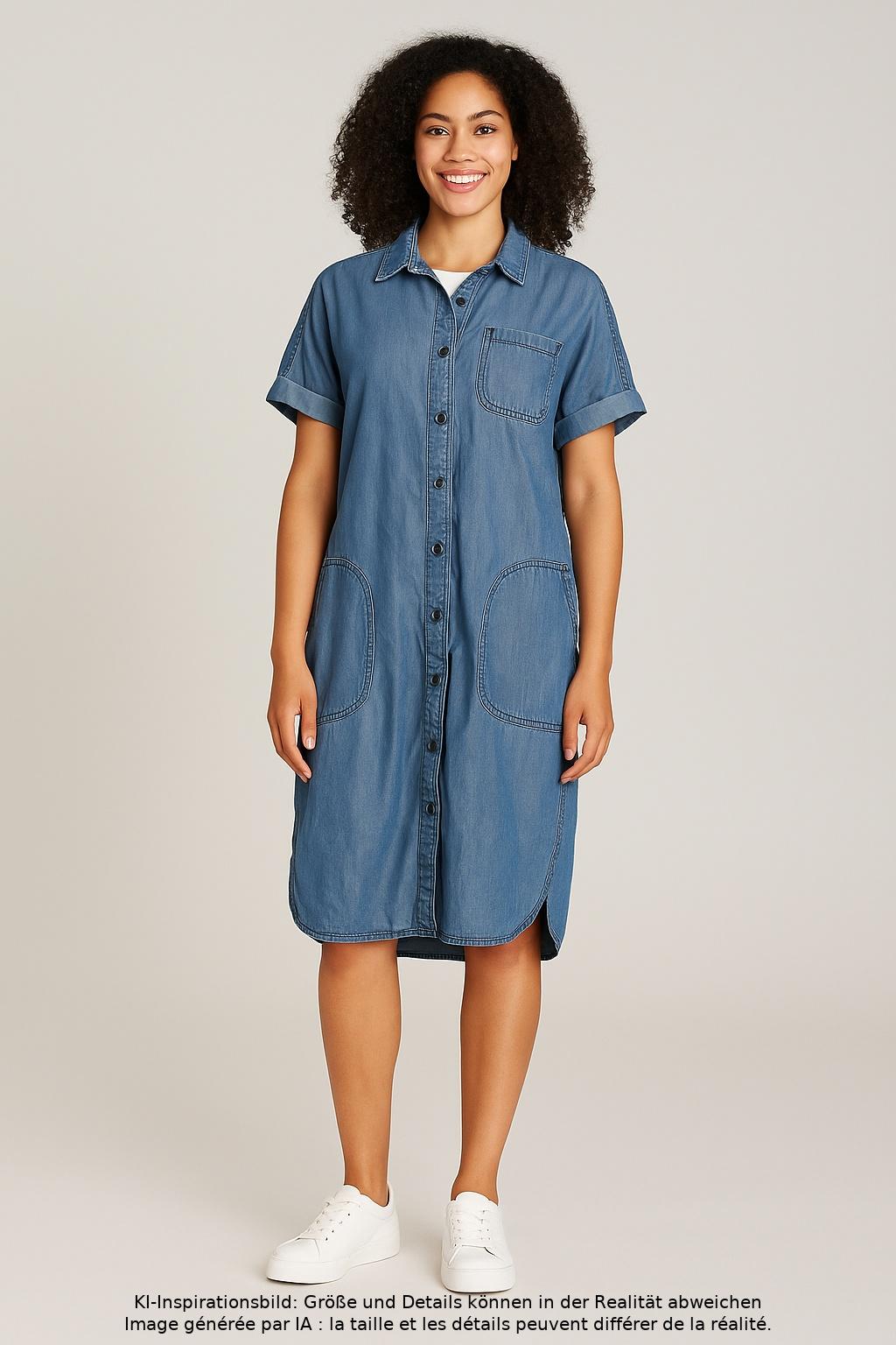 

Lands End Damen Kleid, blau, Gr. 34