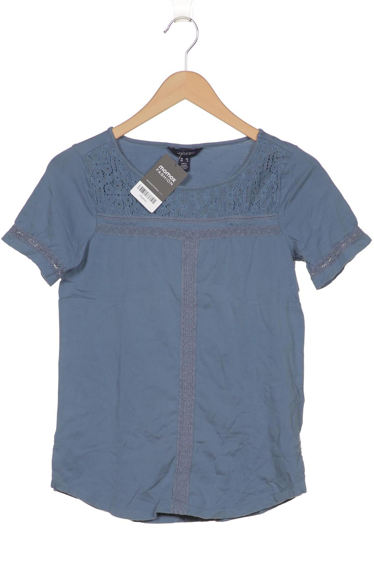 

Lands End Damen T-Shirt, marineblau, Gr. 34
