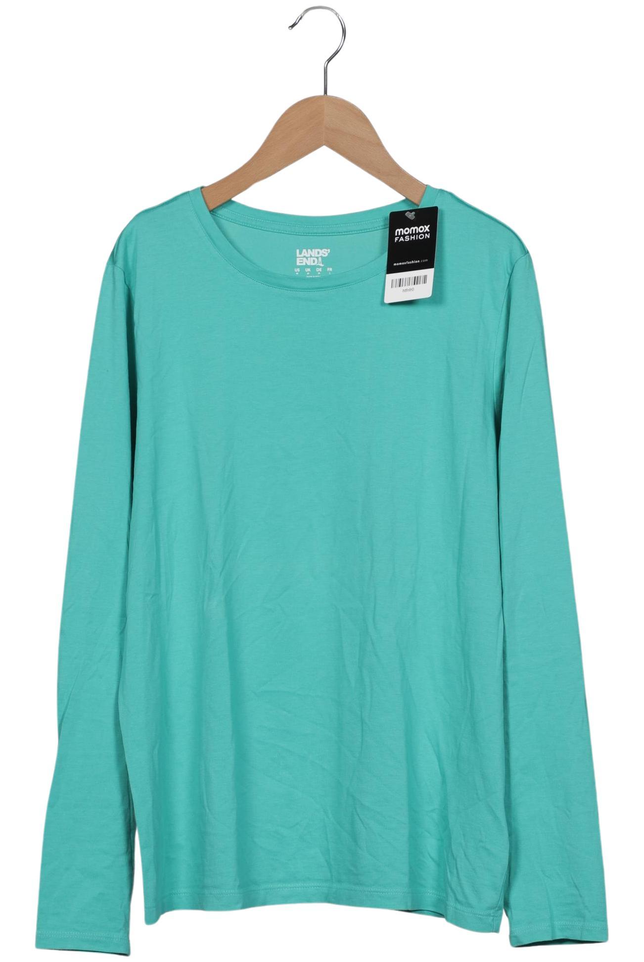 

Lands End Damen Langarmshirt, türkis, Gr. 38