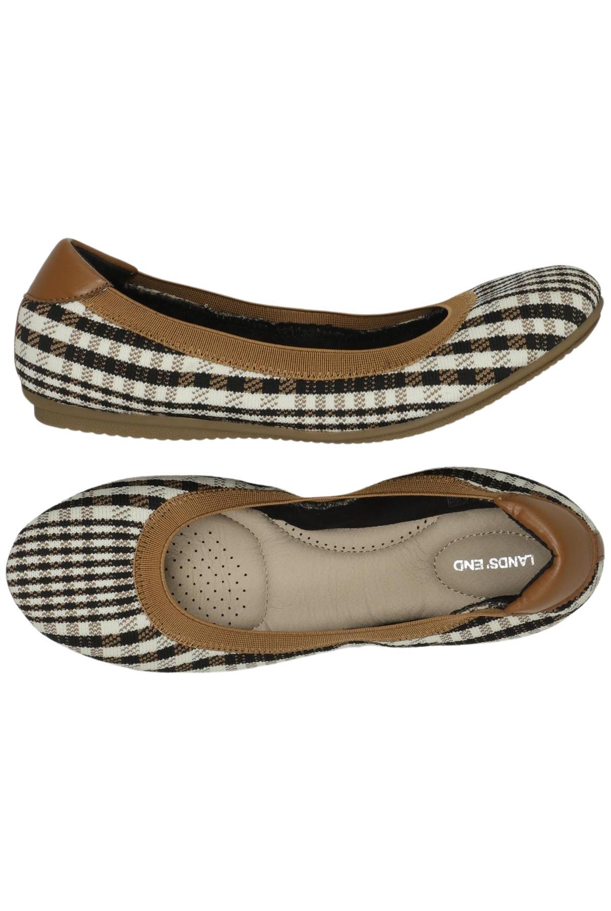 

Lands End Damen Ballerinas, braun, Gr. 39