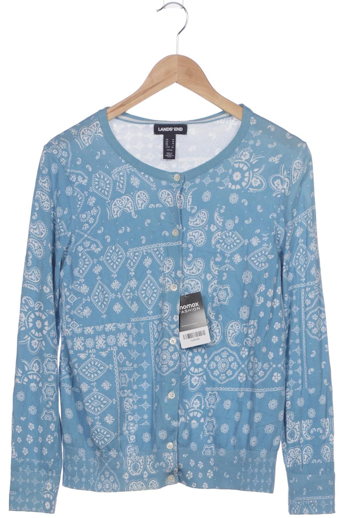 

Lands End Damen Strickjacke, blau, Gr. 38
