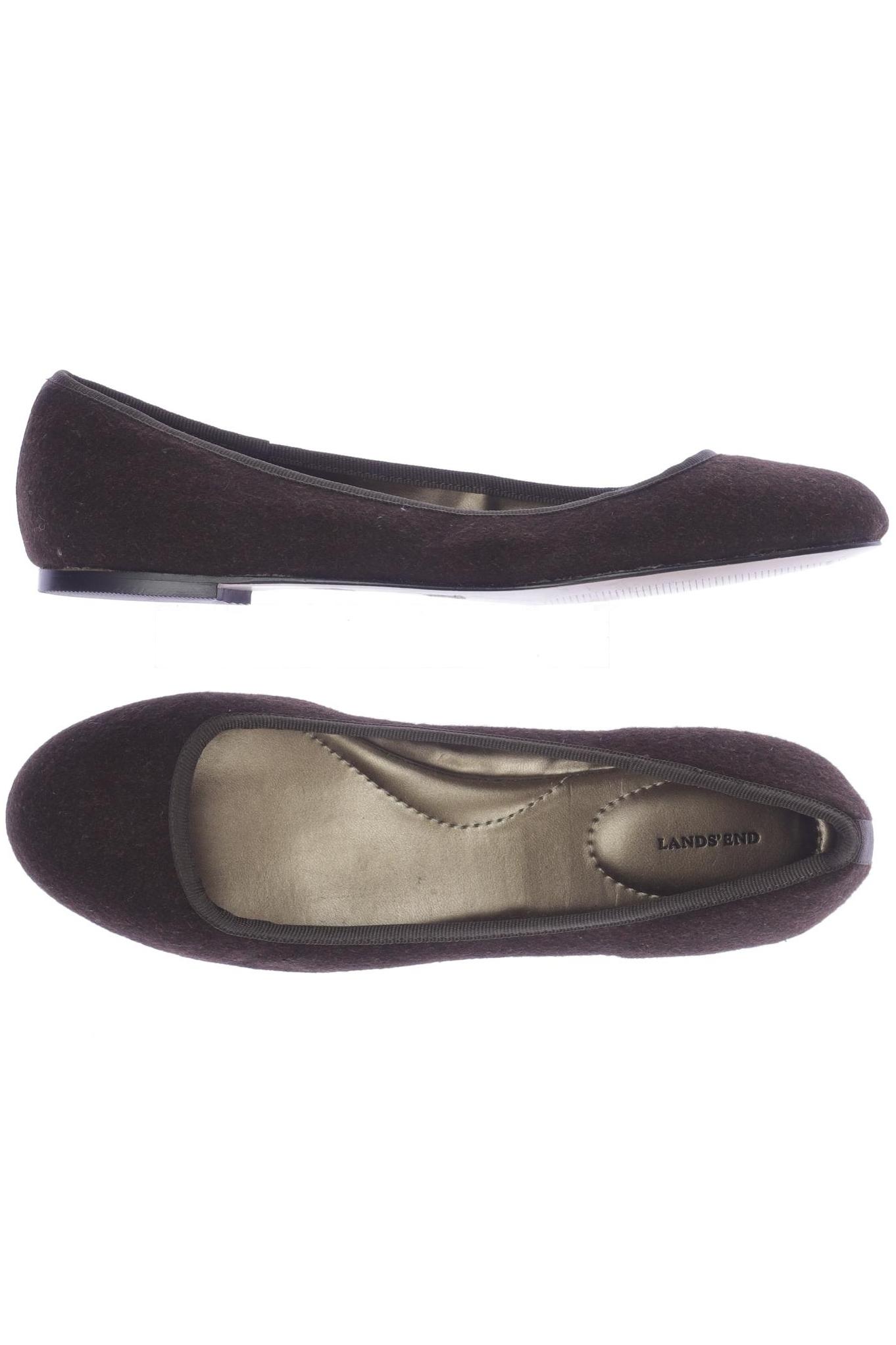 

Lands End Damen Ballerinas, braun, Gr. 41