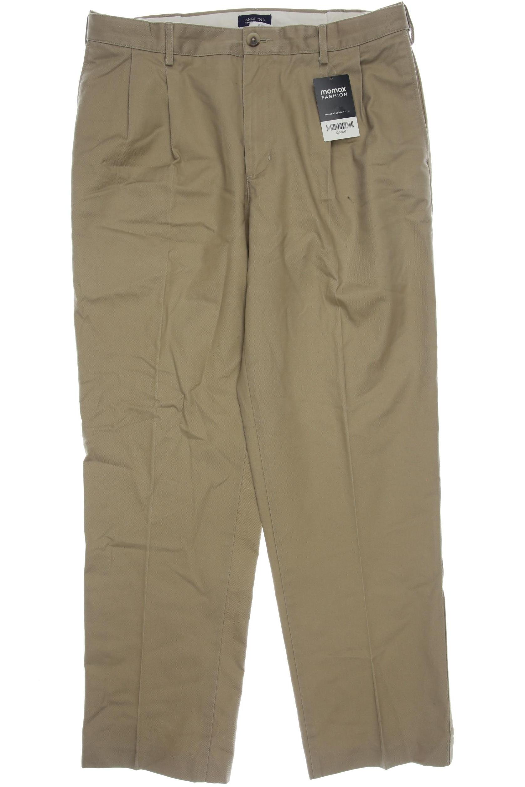 

Lands End Damen Stoffhose, beige, Gr. 34