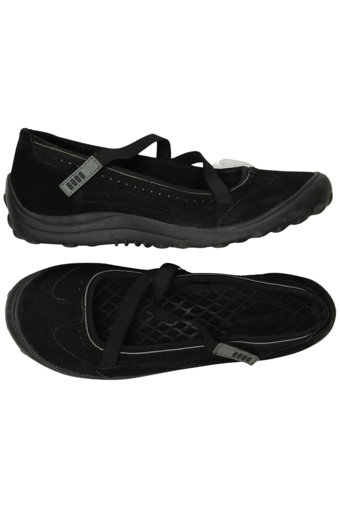 

Lands End Damen Ballerinas, schwarz, Gr. 7.5