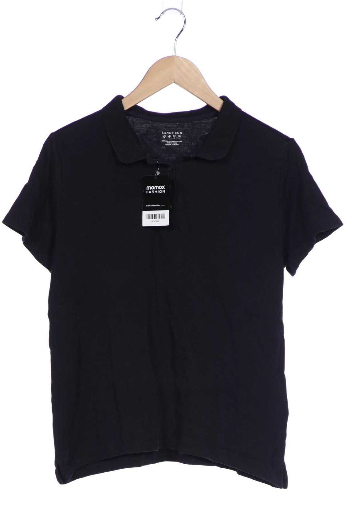 

Lands End Damen Poloshirt, schwarz, Gr. 38