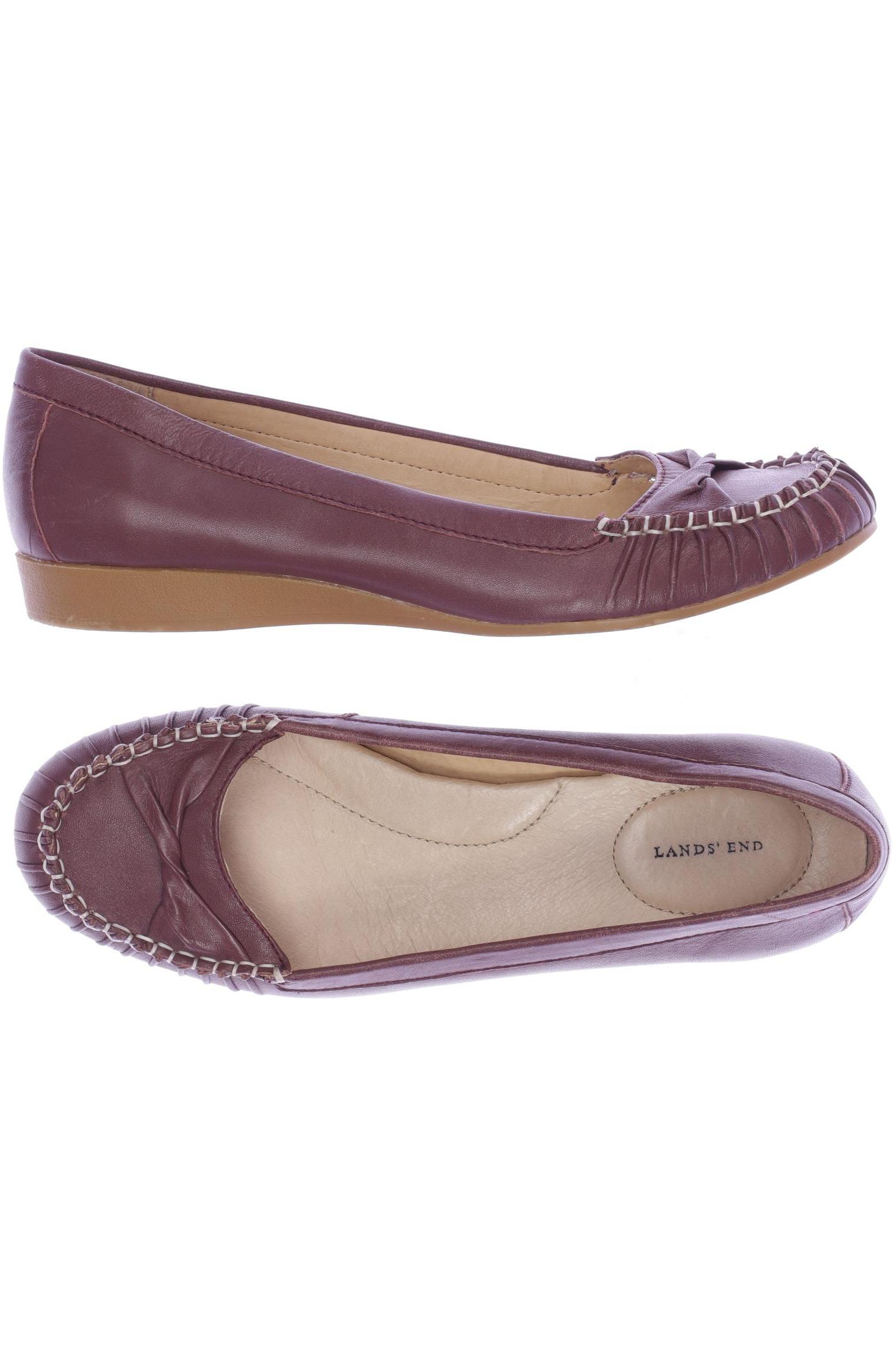 

Lands End Damen Ballerinas, bordeaux, Gr. 39