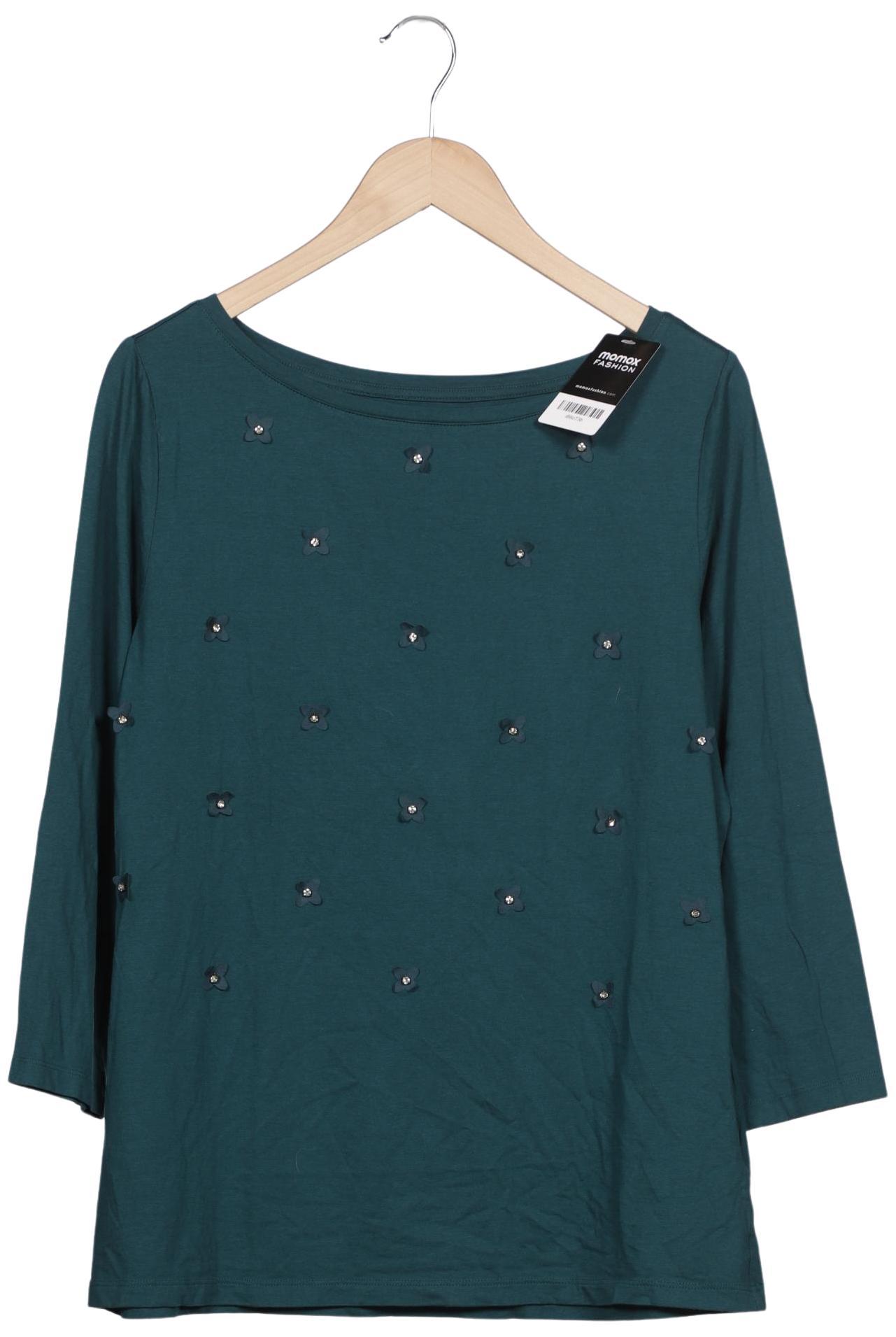 

Lands End Damen Langarmshirt, grün, Gr. 42