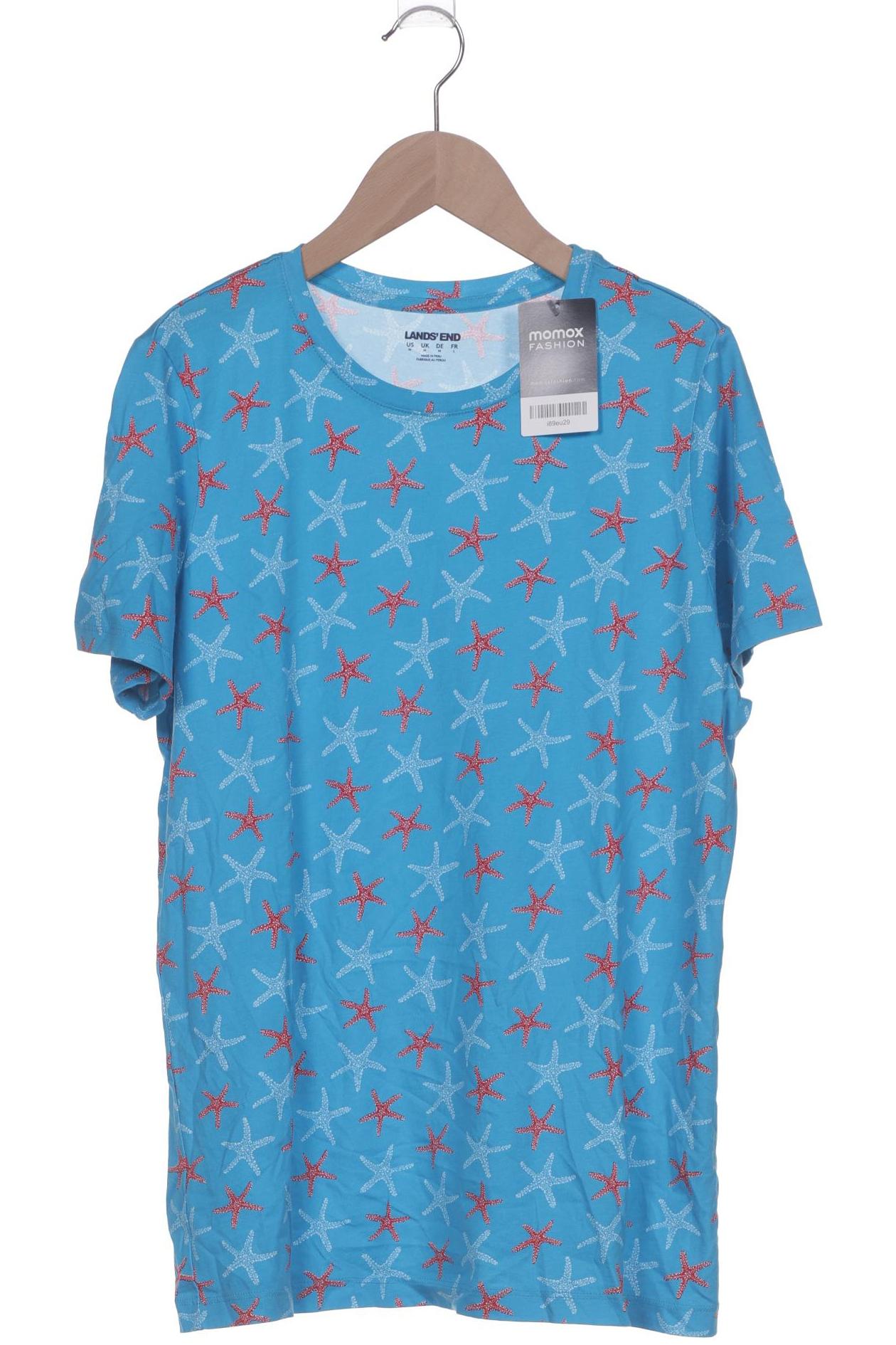 

Lands End Damen T-Shirt, blau, Gr. 38