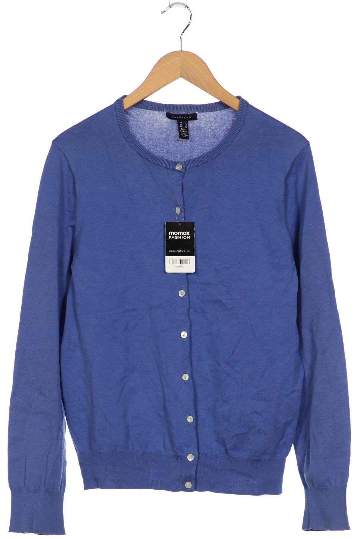 

Lands End Damen Strickjacke, blau, Gr. 42