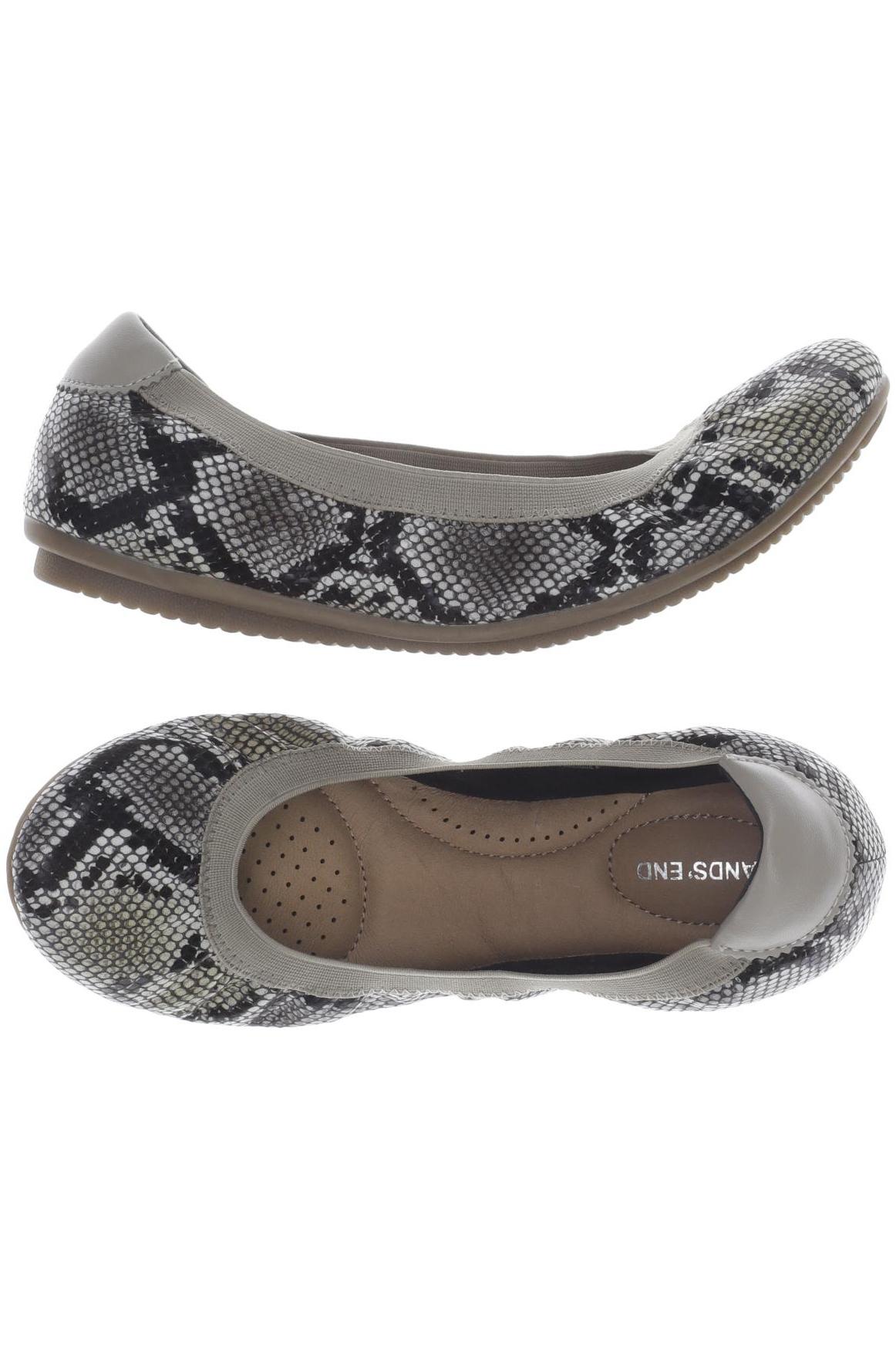 

Lands End Damen Ballerinas, grau, Gr. 38