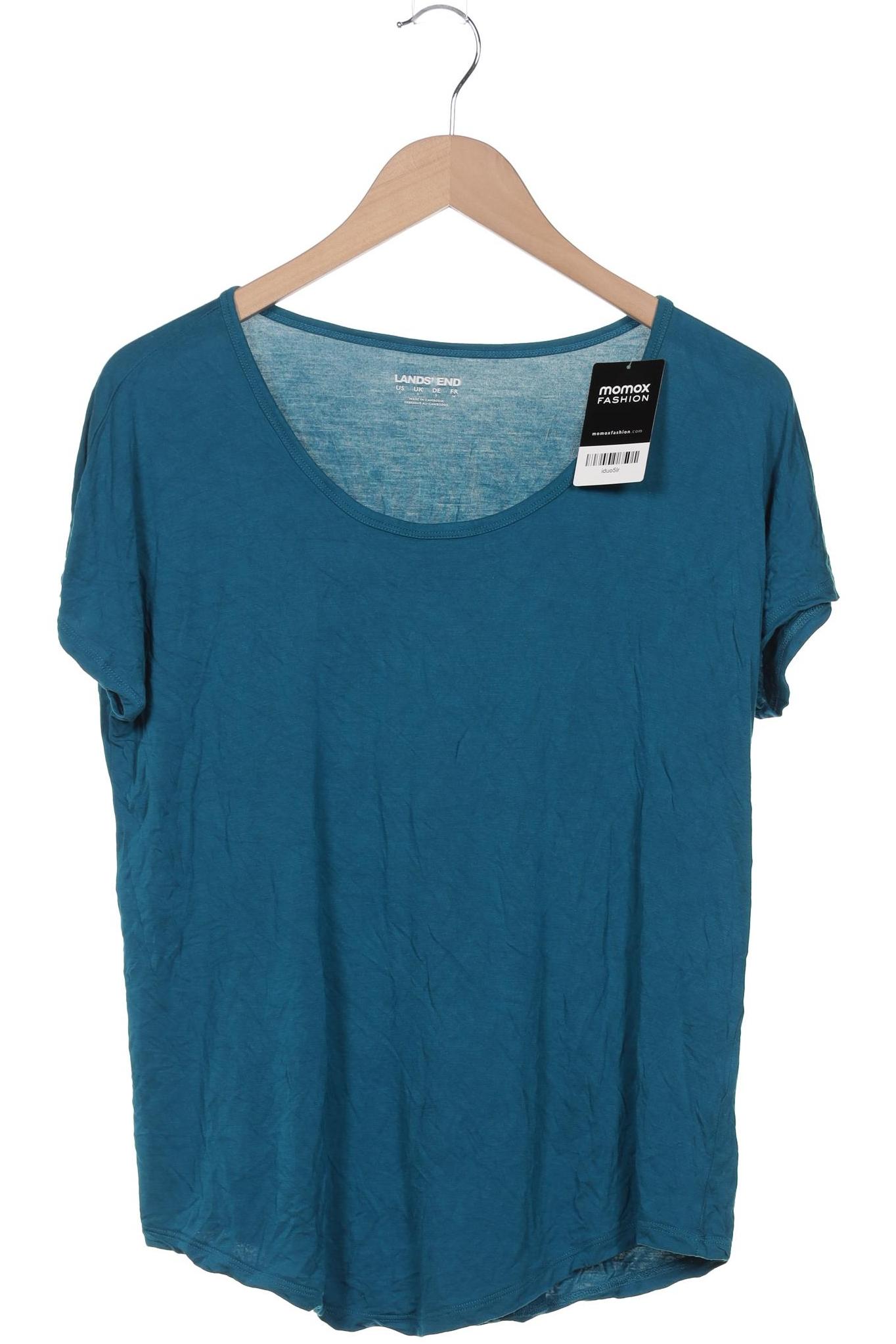 

Lands End Damen T-Shirt, blau, Gr. 36