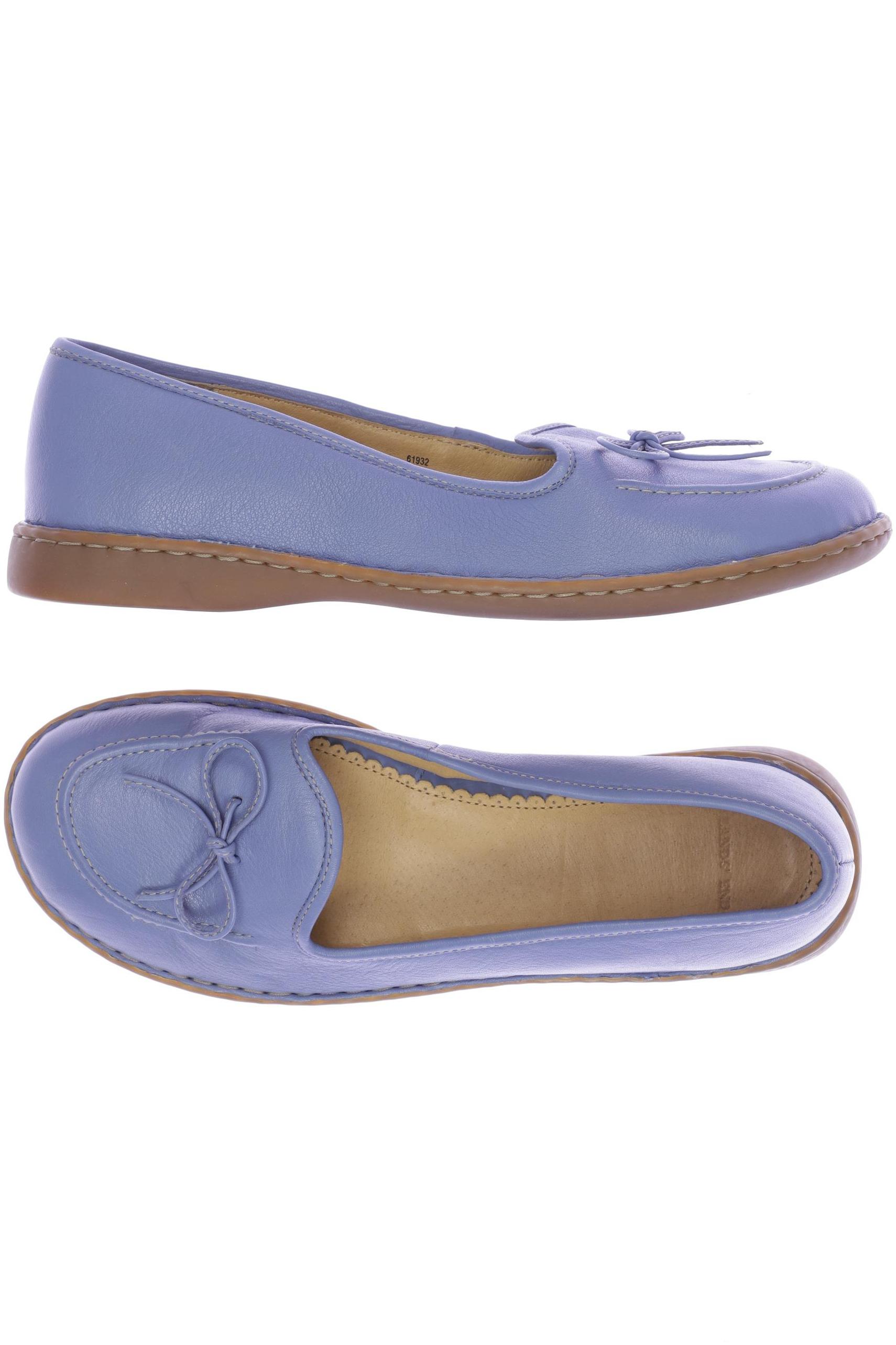 

Lands End Damen Ballerinas, blau, Gr. 10