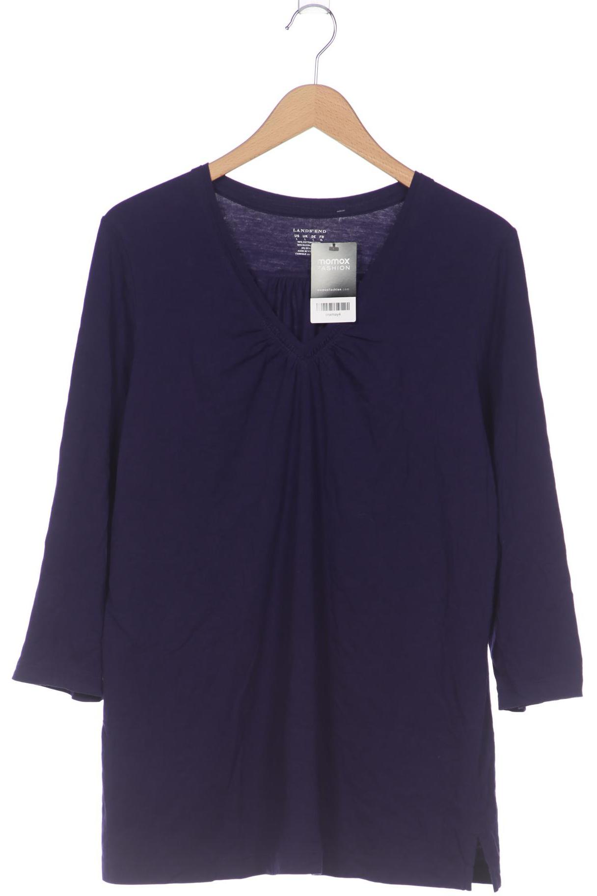 

Lands End Damen Langarmshirt, flieder, Gr. 42