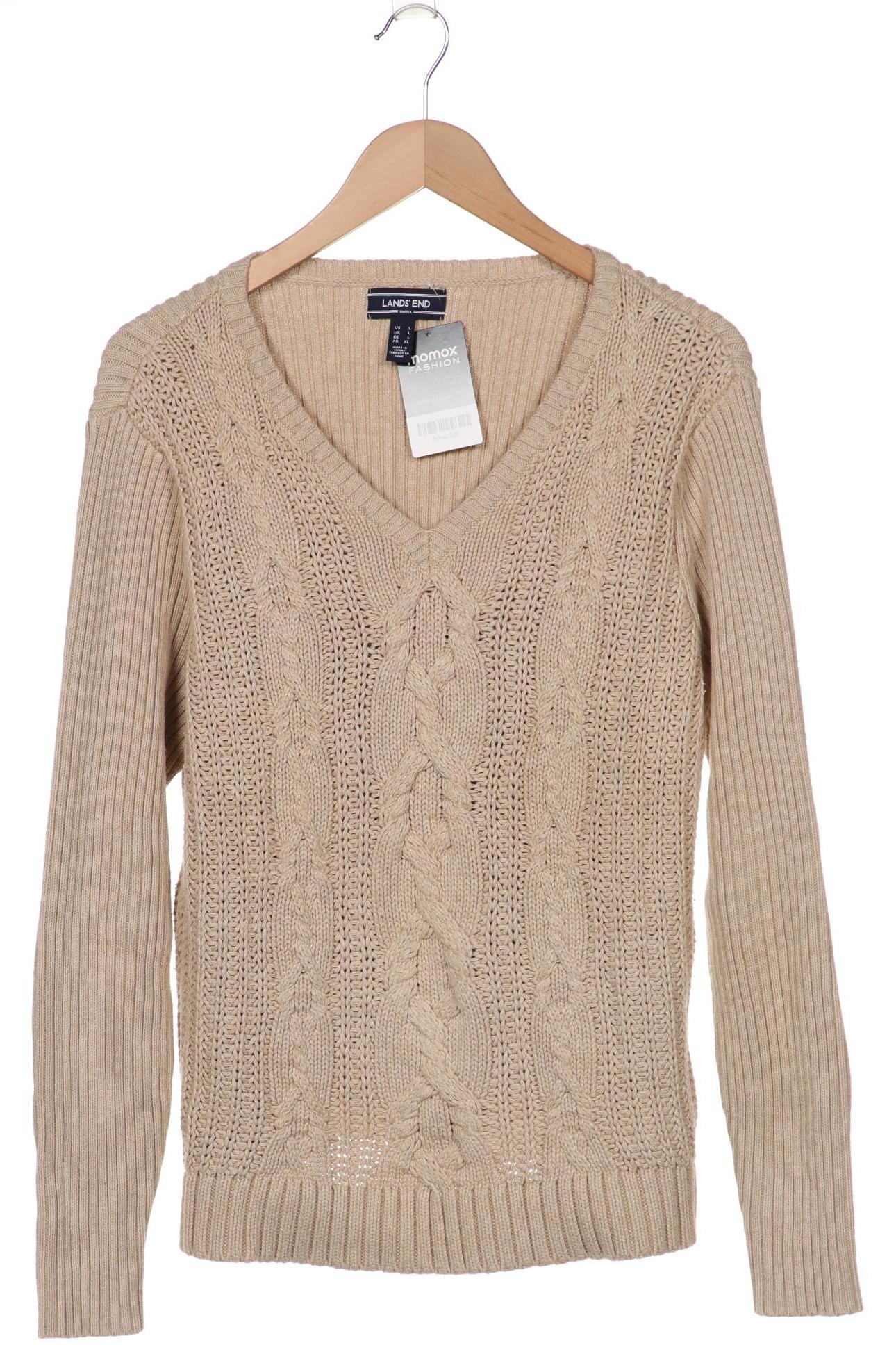 

Lands End Damen Pullover, beige, Gr. 42