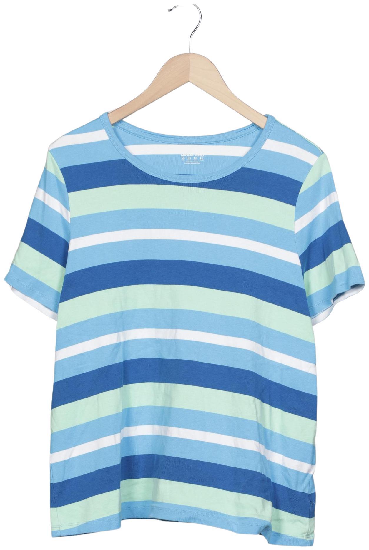 

Lands End Damen T-Shirt, blau, Gr. 52