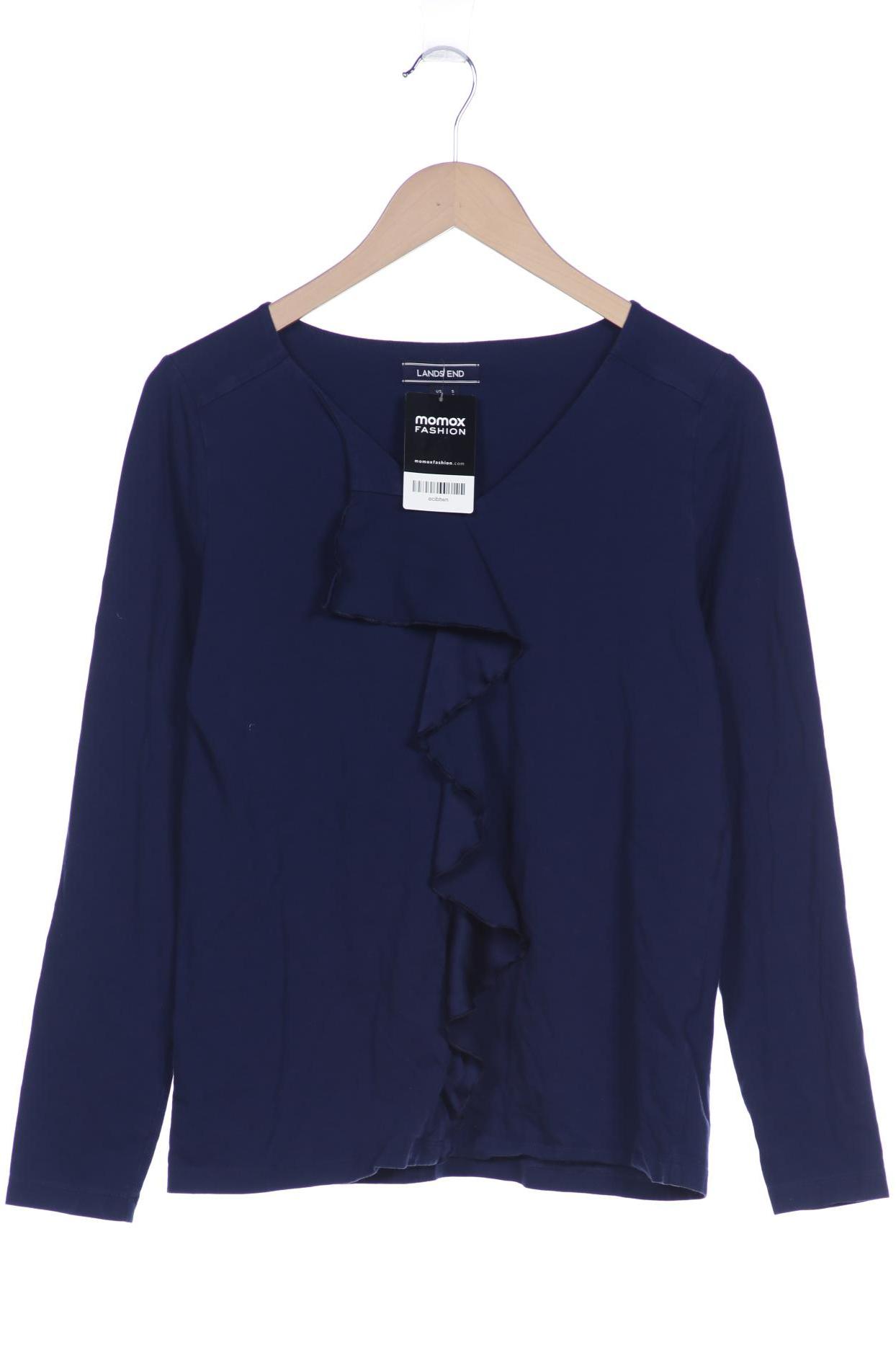 

Lands End Damen Langarmshirt, marineblau, Gr. 36