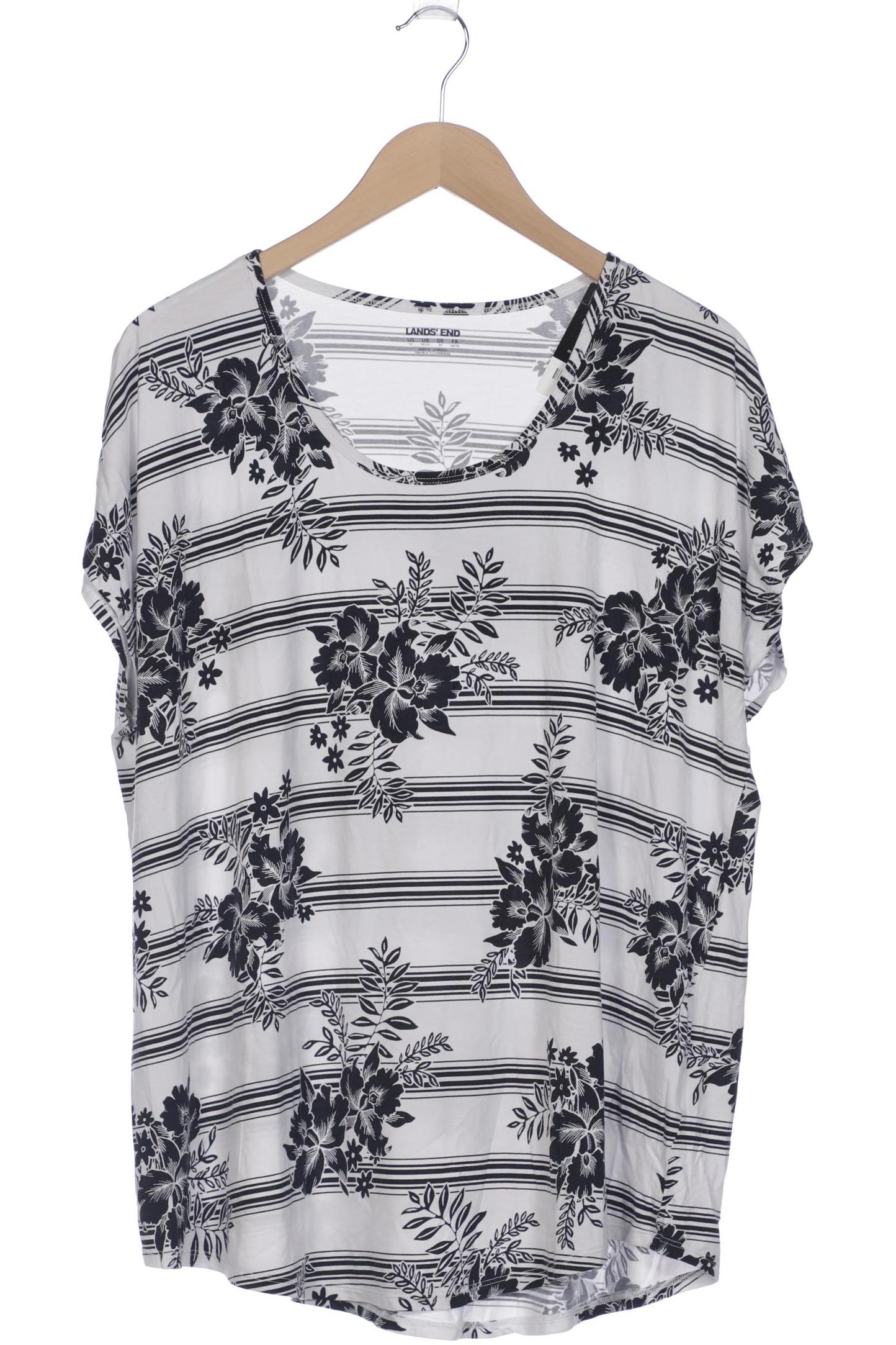 

Lands End Damen T-Shirt, weiß, Gr. 50
