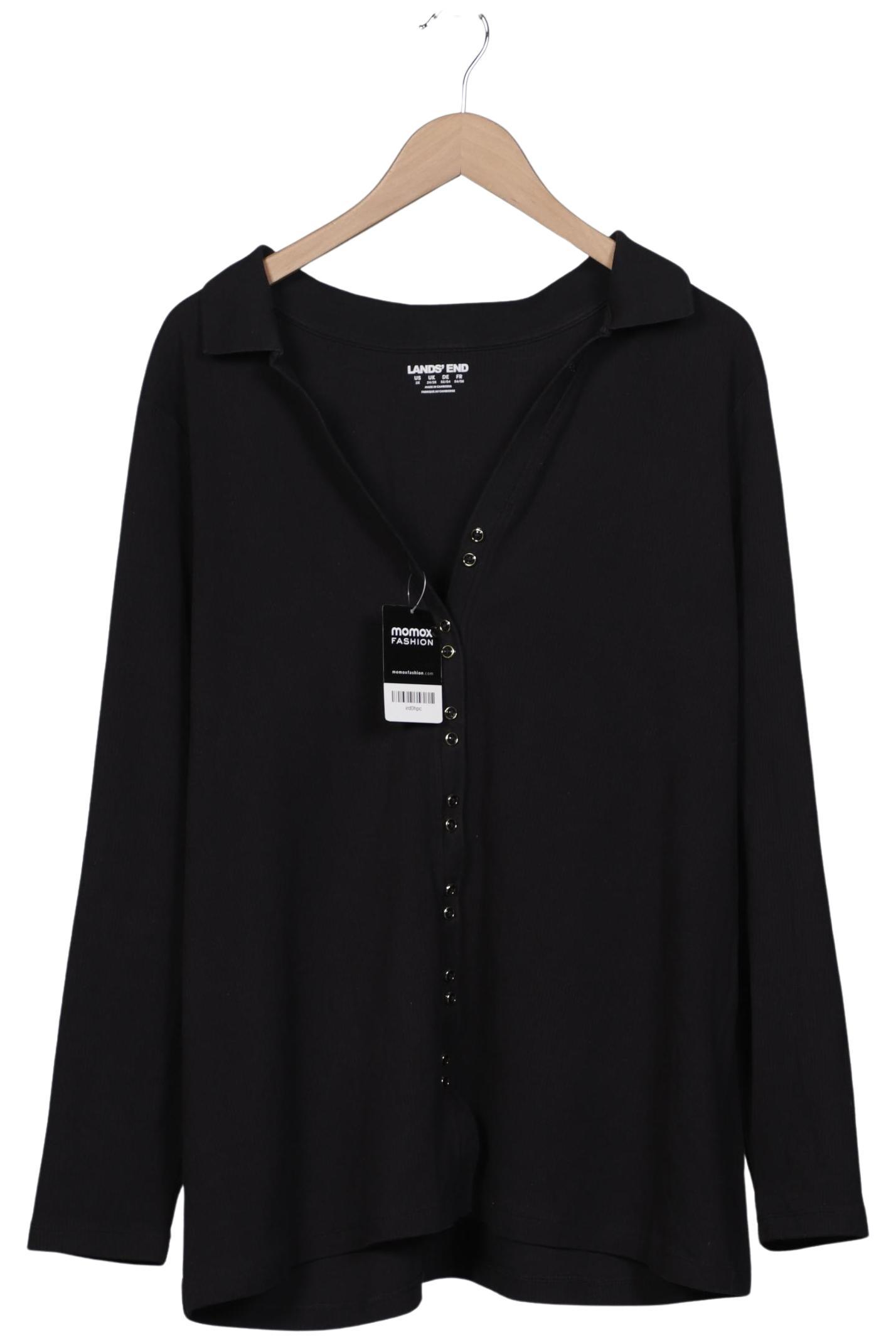 

Lands End Damen Strickjacke, schwarz, Gr. 52