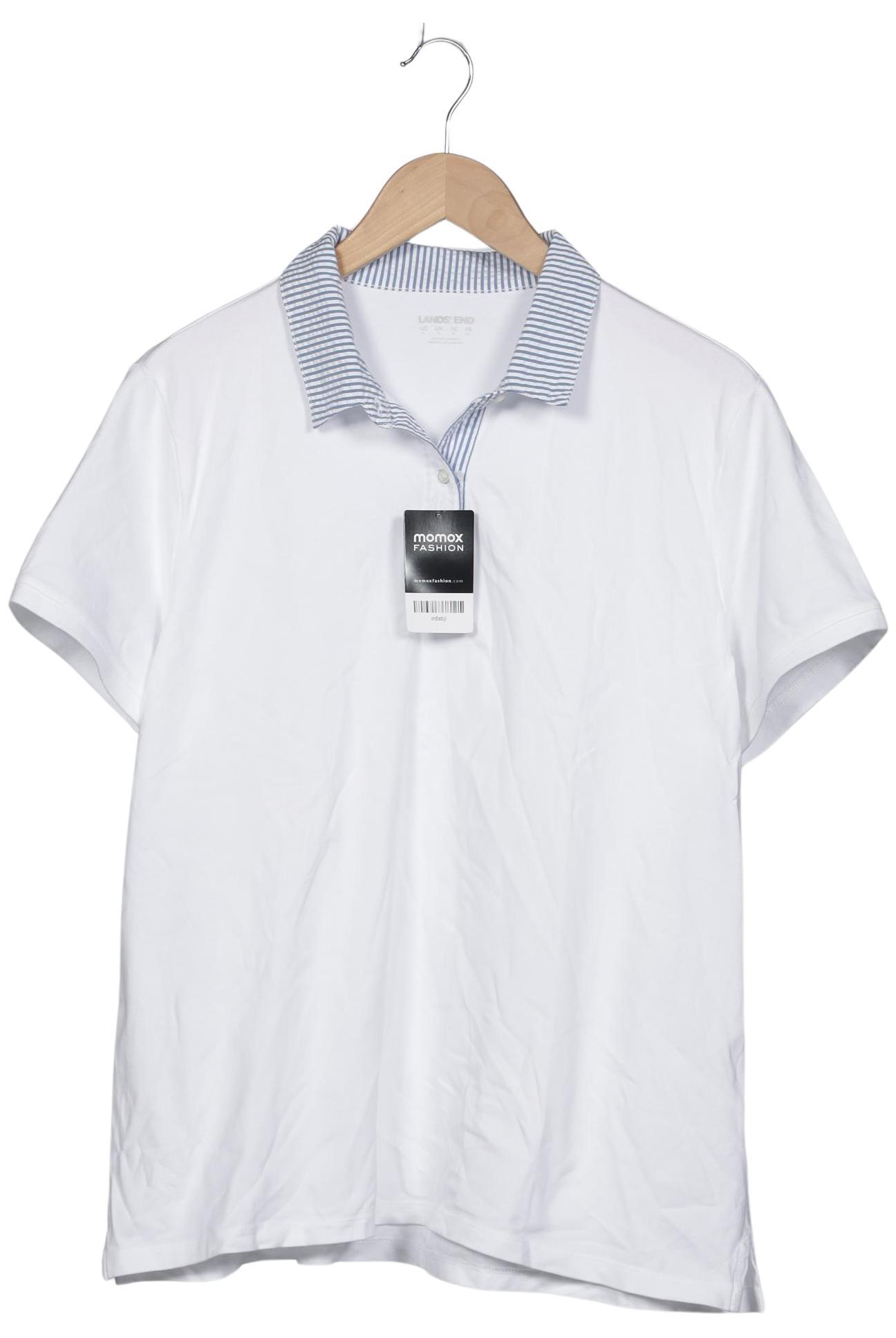 

Lands End Damen Poloshirt, weiß, Gr. 44