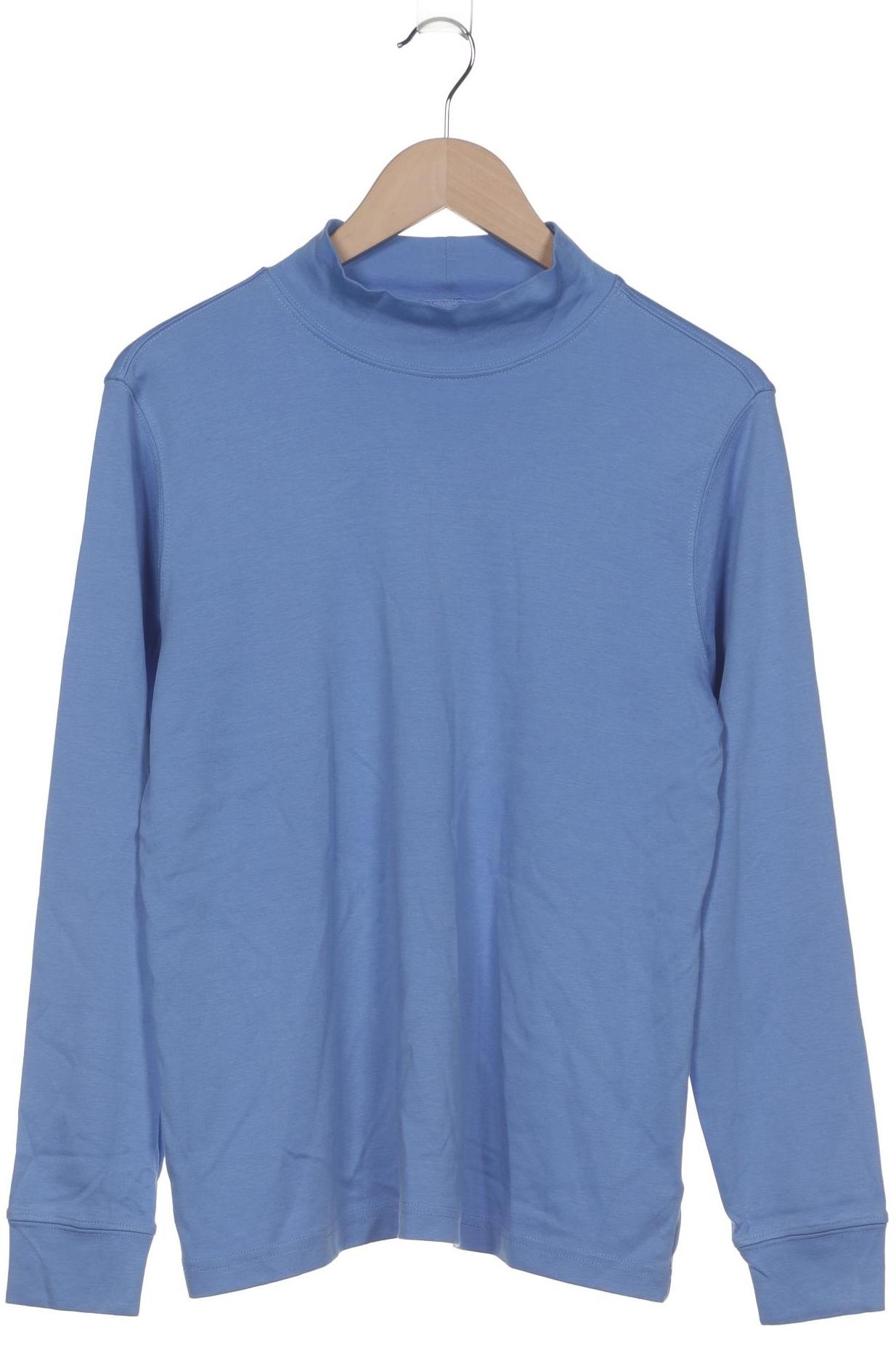 

Lands End Damen Langarmshirt, blau, Gr. 38