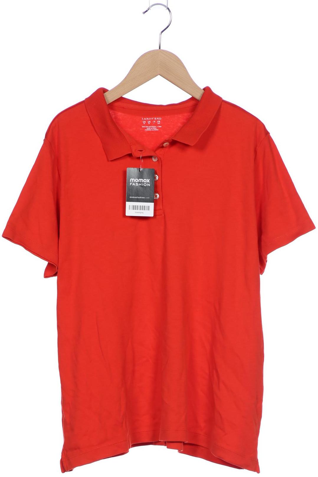

Lands End Damen Poloshirt, rot, Gr. 44