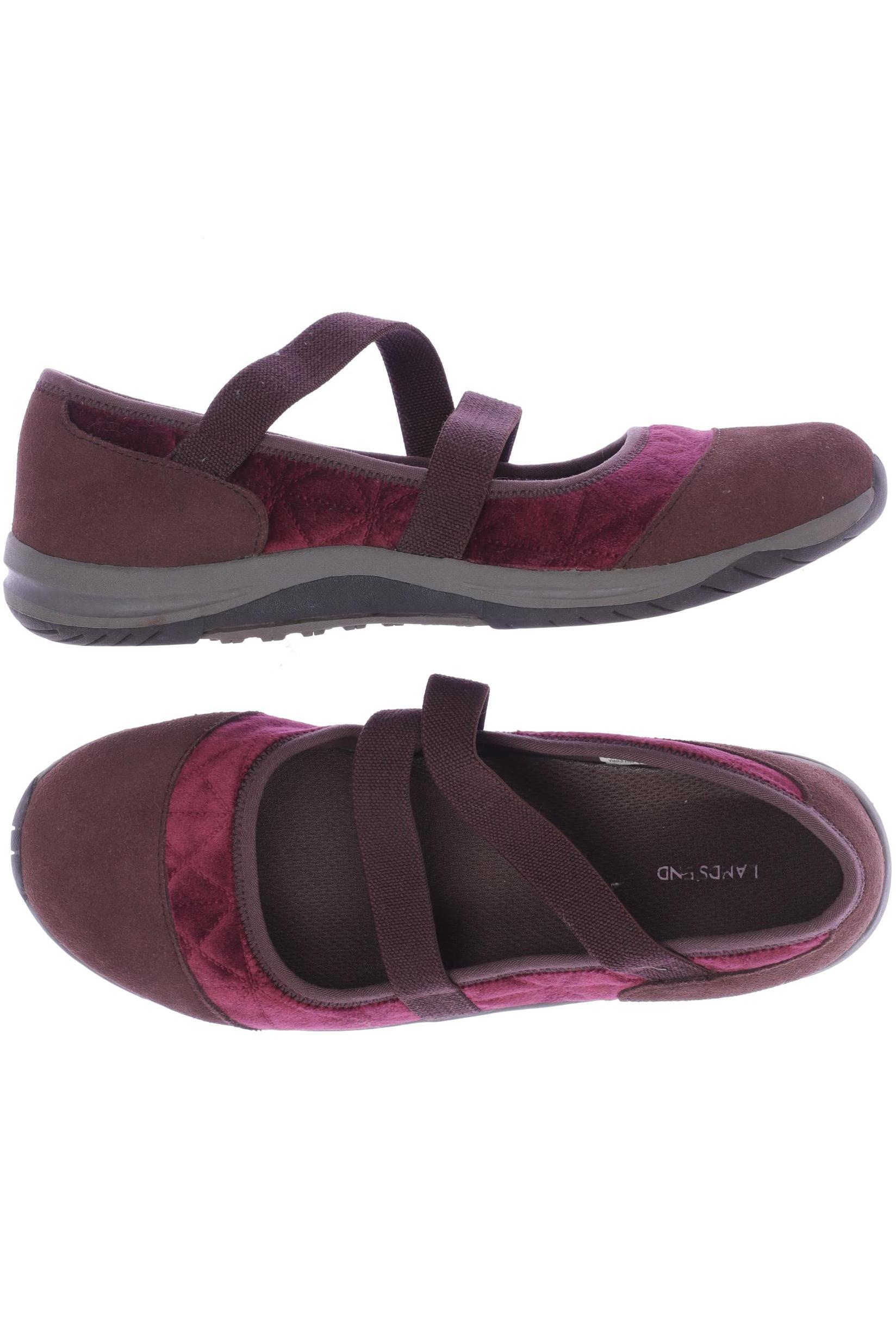 

Lands End Damen Ballerinas, bordeaux, Gr. 37.5