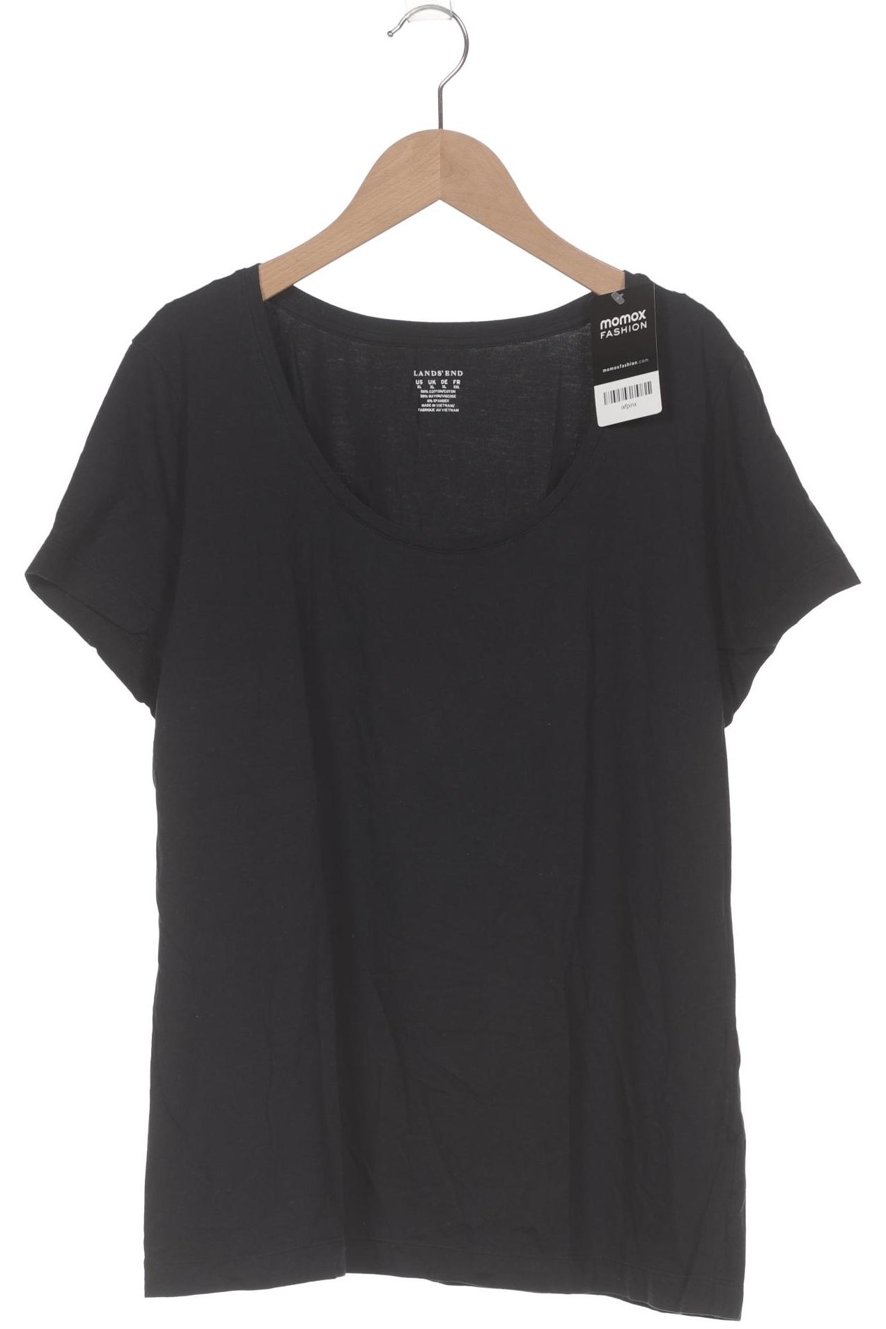 

Lands End Damen T-Shirt, schwarz, Gr. 44
