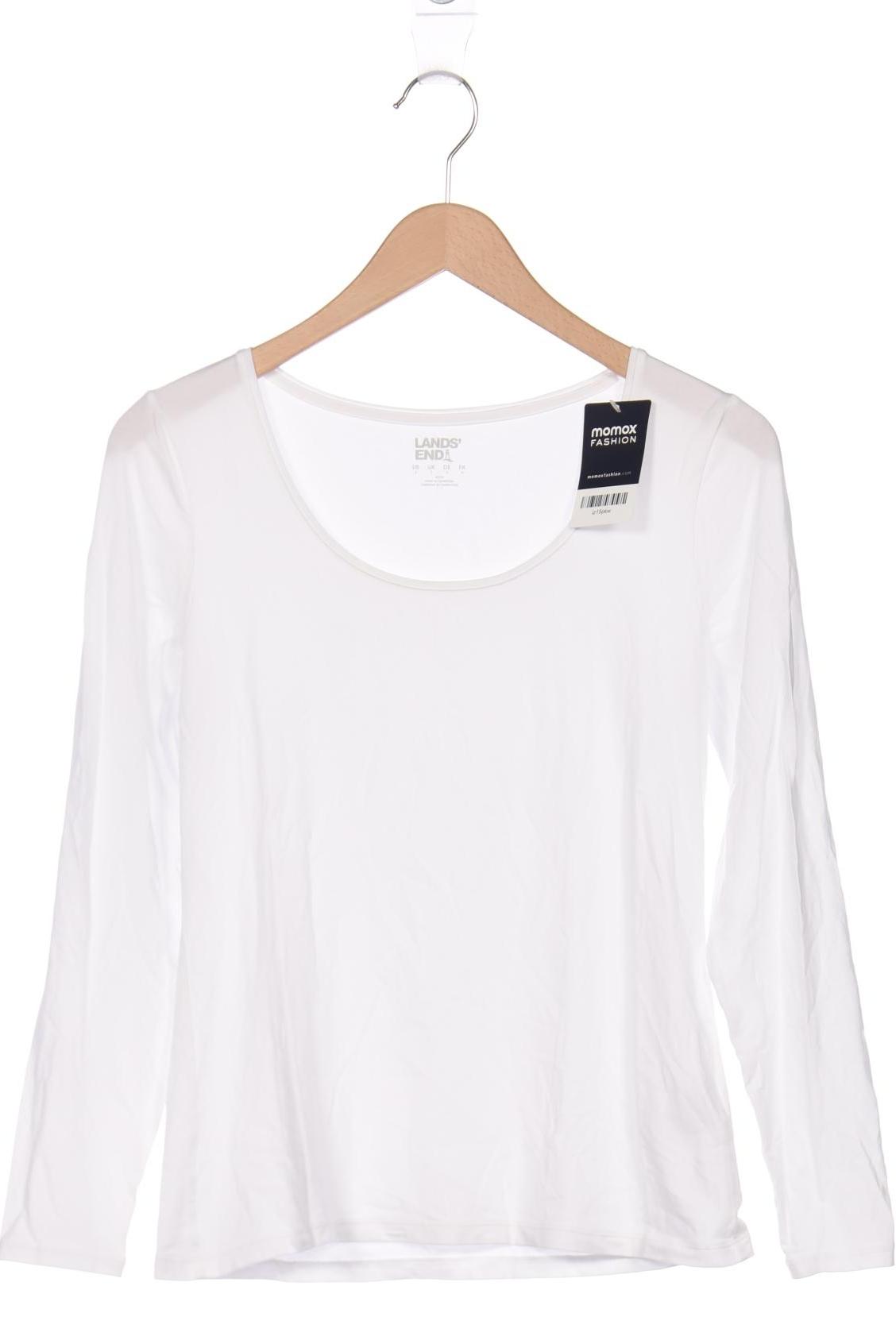 

Lands End Damen Langarmshirt, weiß, Gr. 36