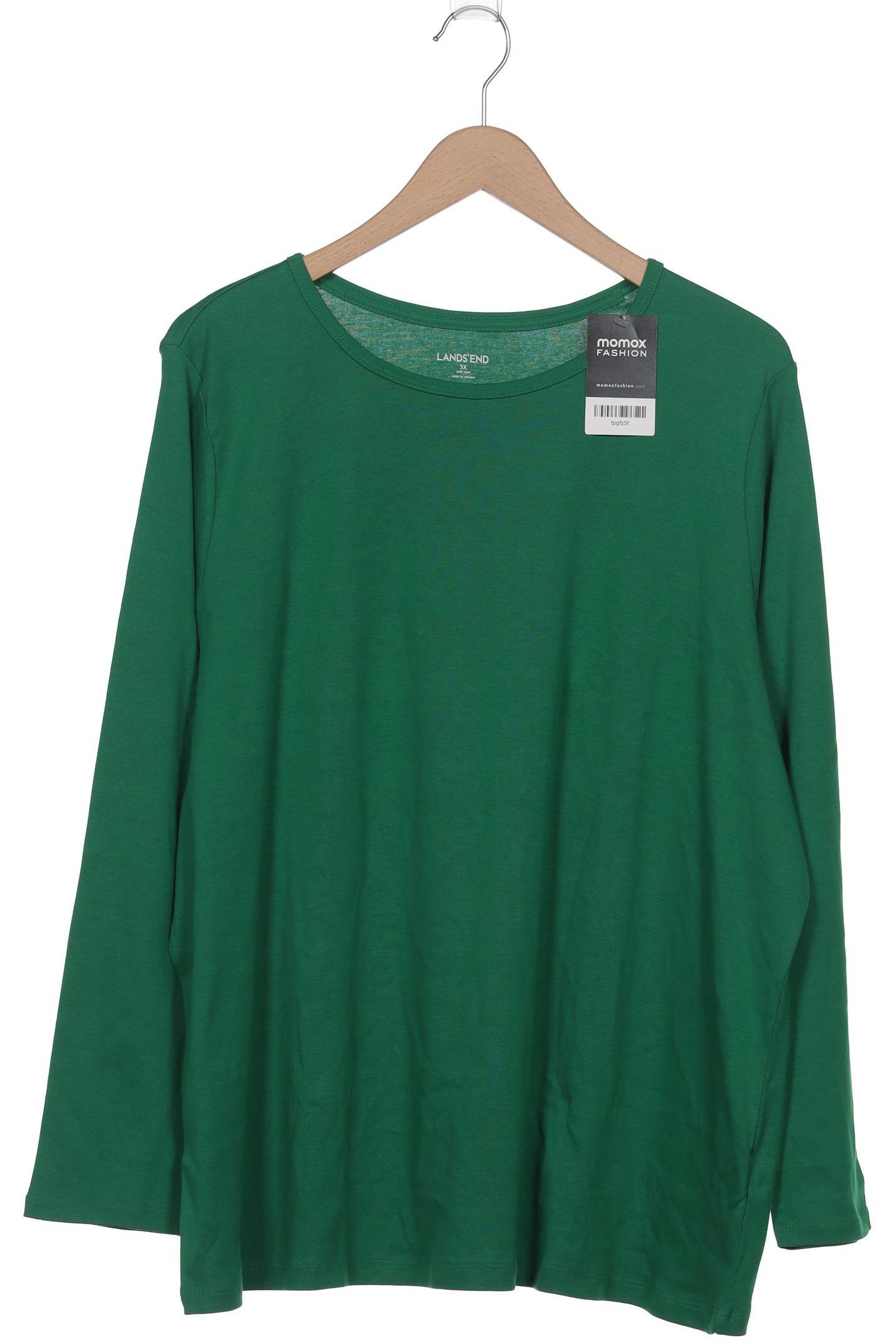 

Lands End Damen Langarmshirt, grün, Gr. 48