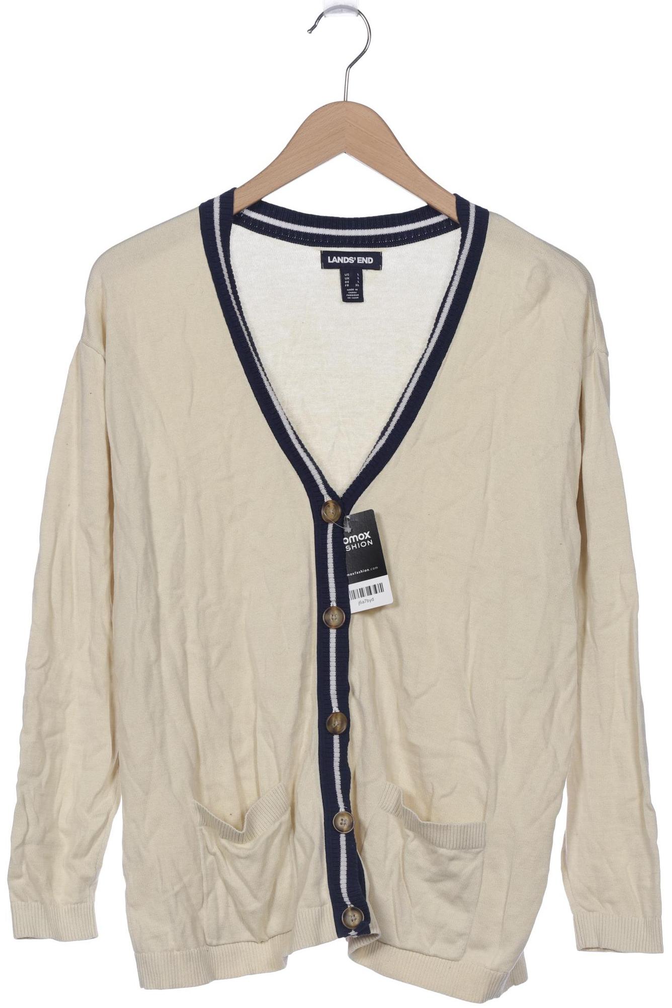 

Lands´End Damen Strickjacke, cremeweiß