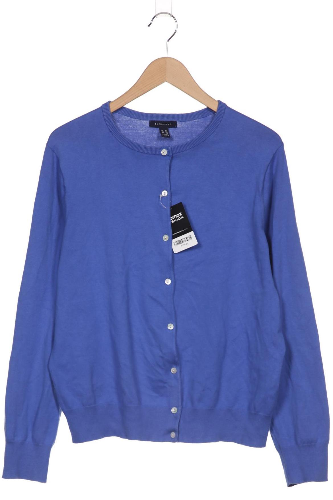 

Lands End Damen Strickjacke, blau, Gr. 44