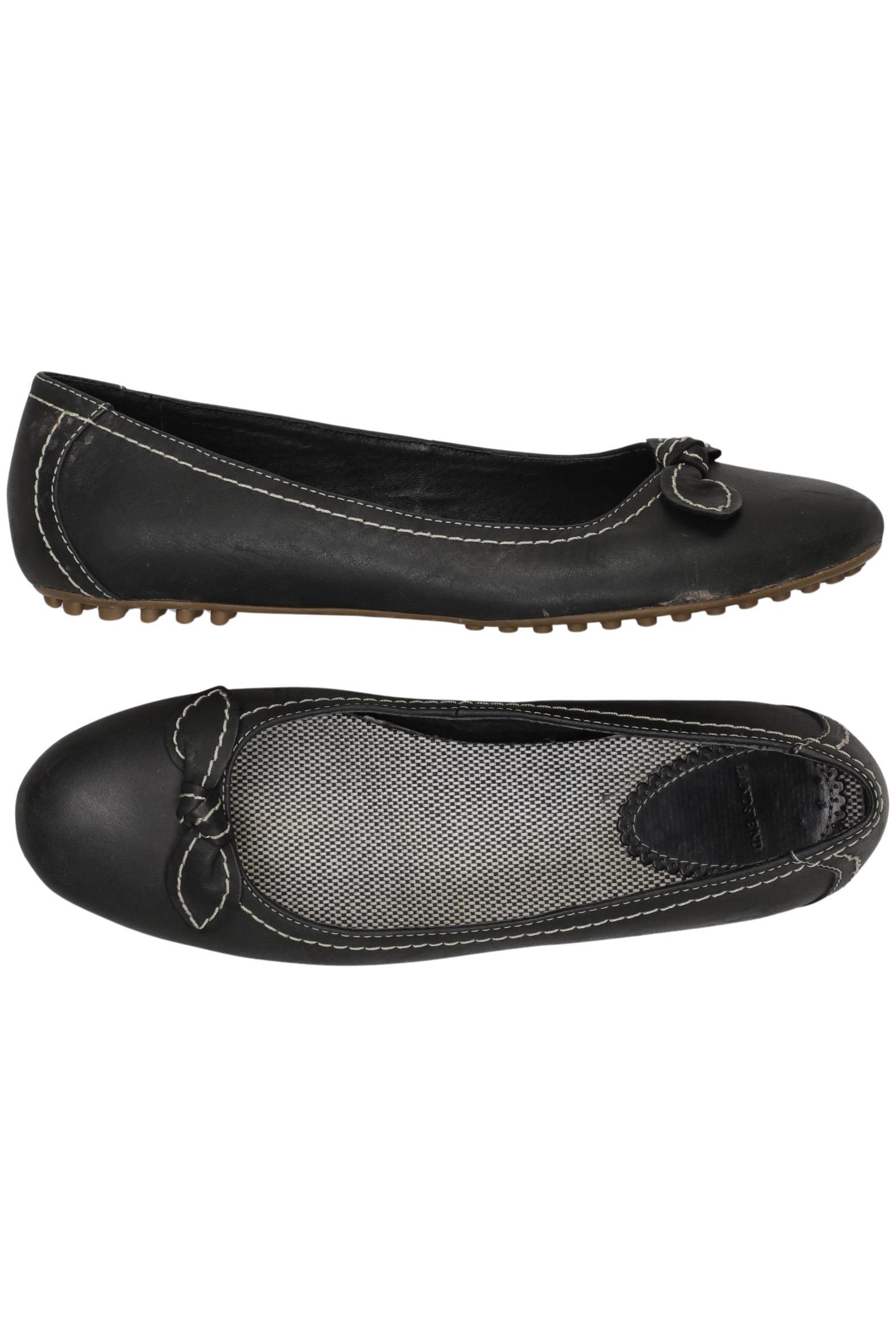 

Lands End Damen Ballerinas, schwarz, Gr. 7