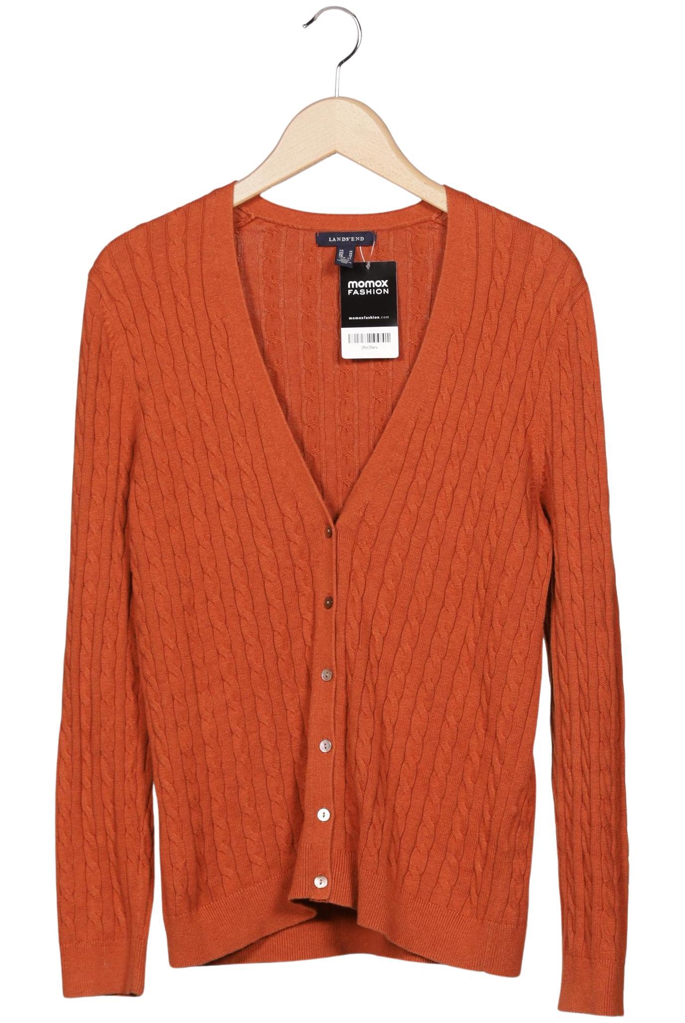 

Lands End Damen Strickjacke, orange, Gr. 38