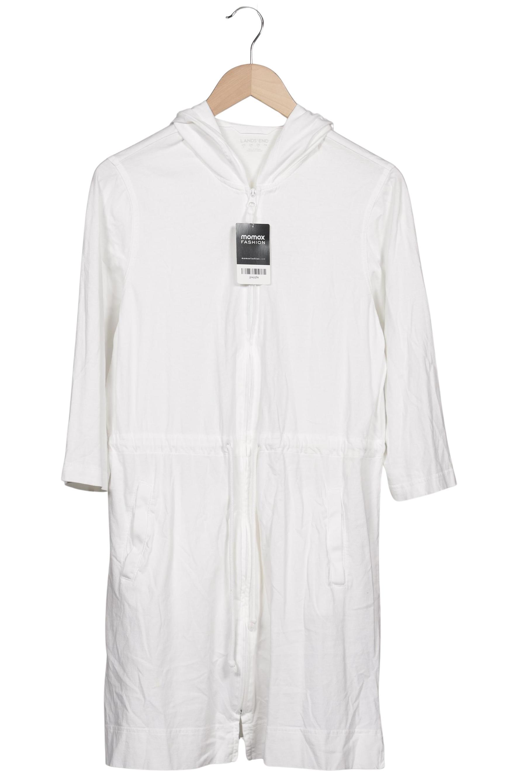 

Lands End Damen Kapuzenpullover, weiß, Gr. 38