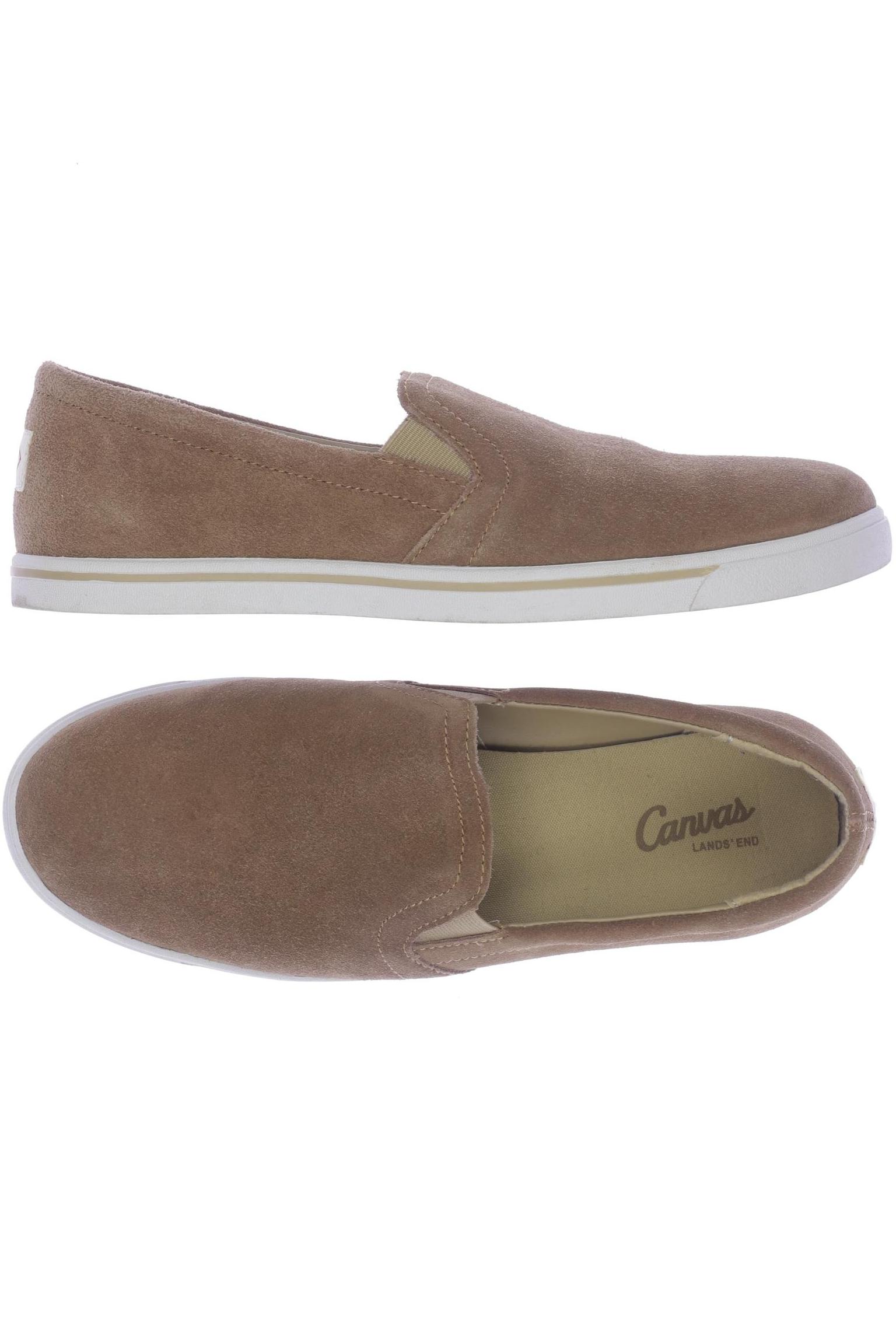 

Lands End Damen Halbschuh, beige, Gr. 40