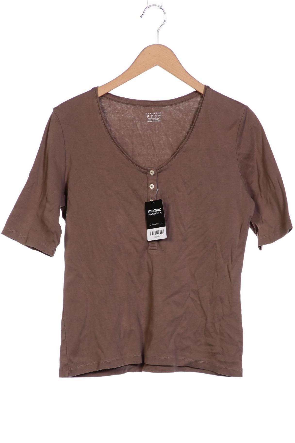 

Lands End Damen T-Shirt, braun, Gr. 38