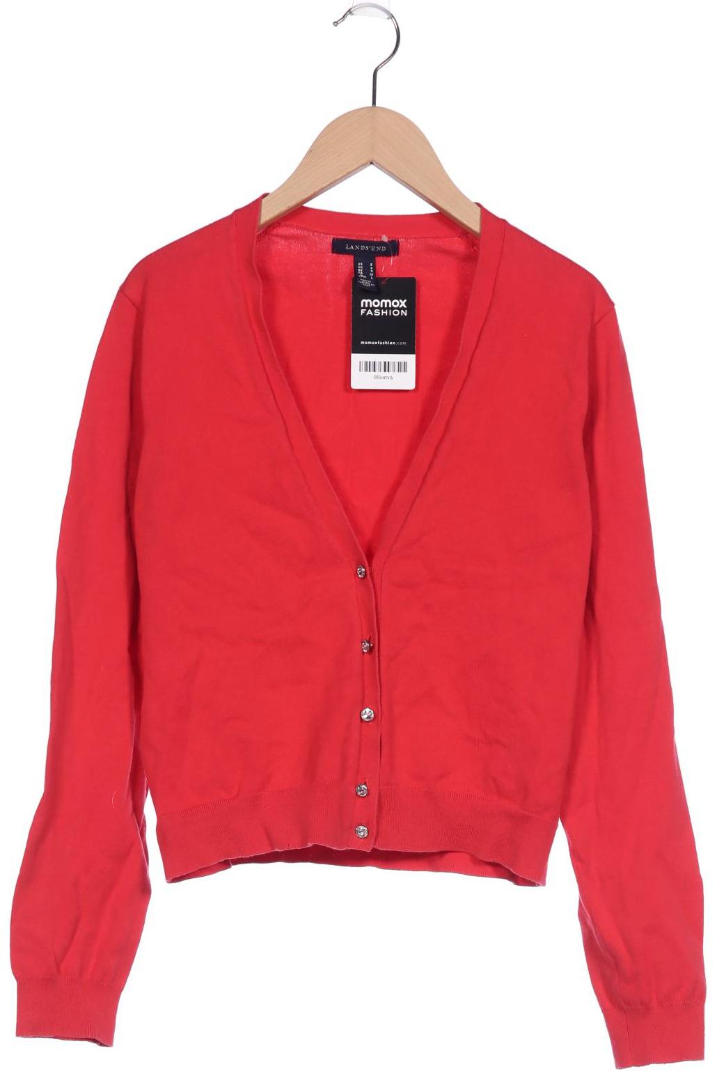 

Lands End Damen Strickjacke, rot, Gr. 36