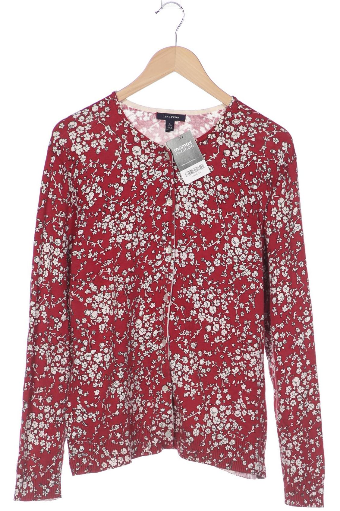 

Lands End Damen Strickjacke, rot
