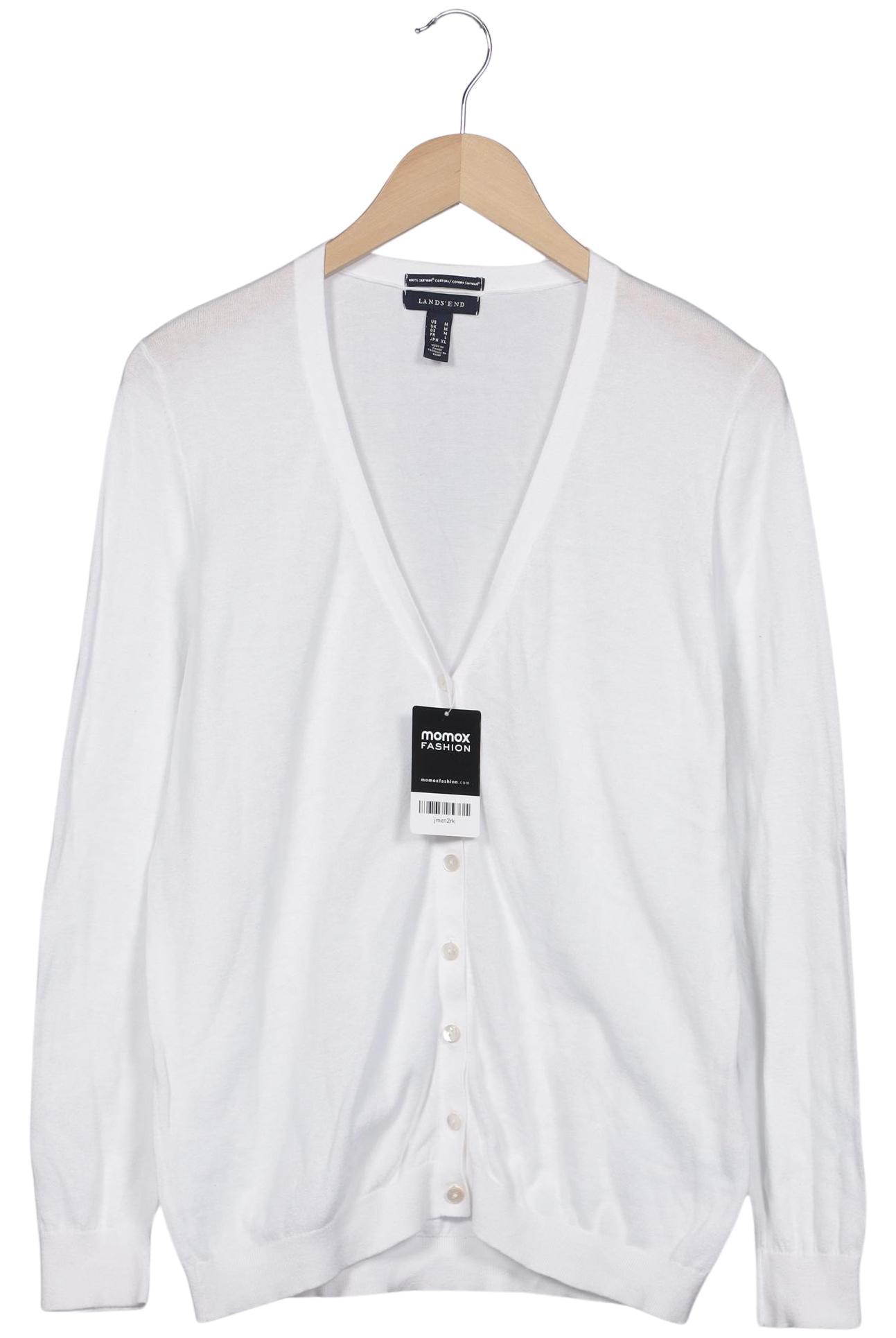 

Lands End Damen Strickjacke, weiß, Gr. 38