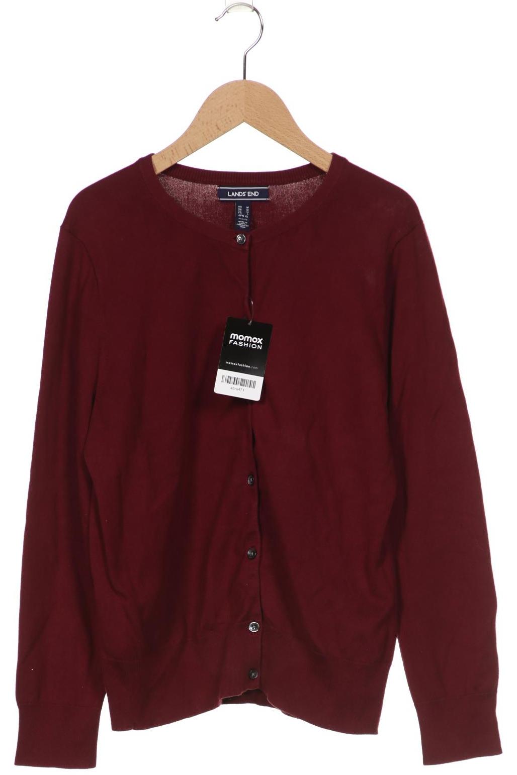 

Lands End Damen Strickjacke, bordeaux, Gr. 38
