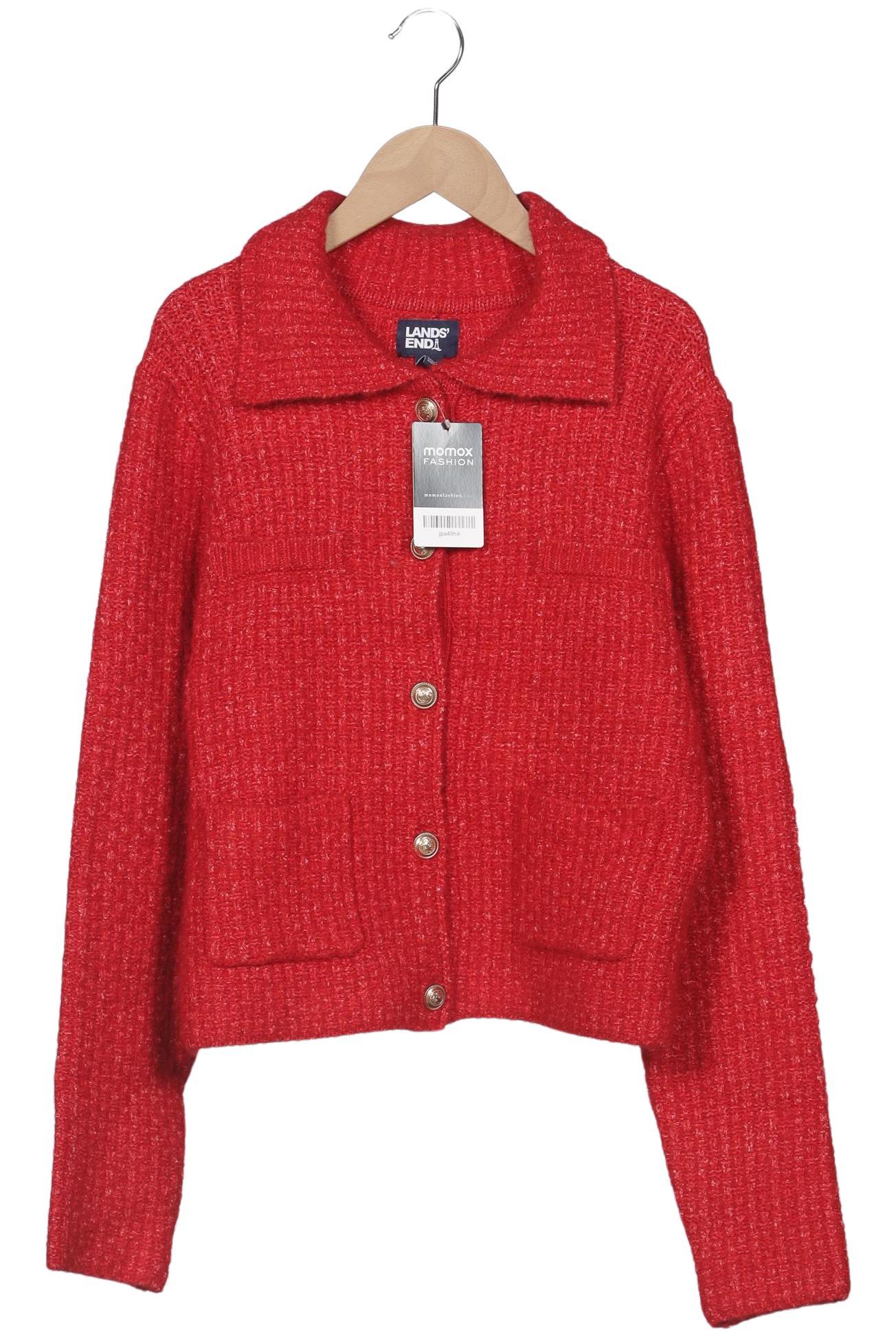 

Lands End Damen Strickjacke, rot, Gr. 36