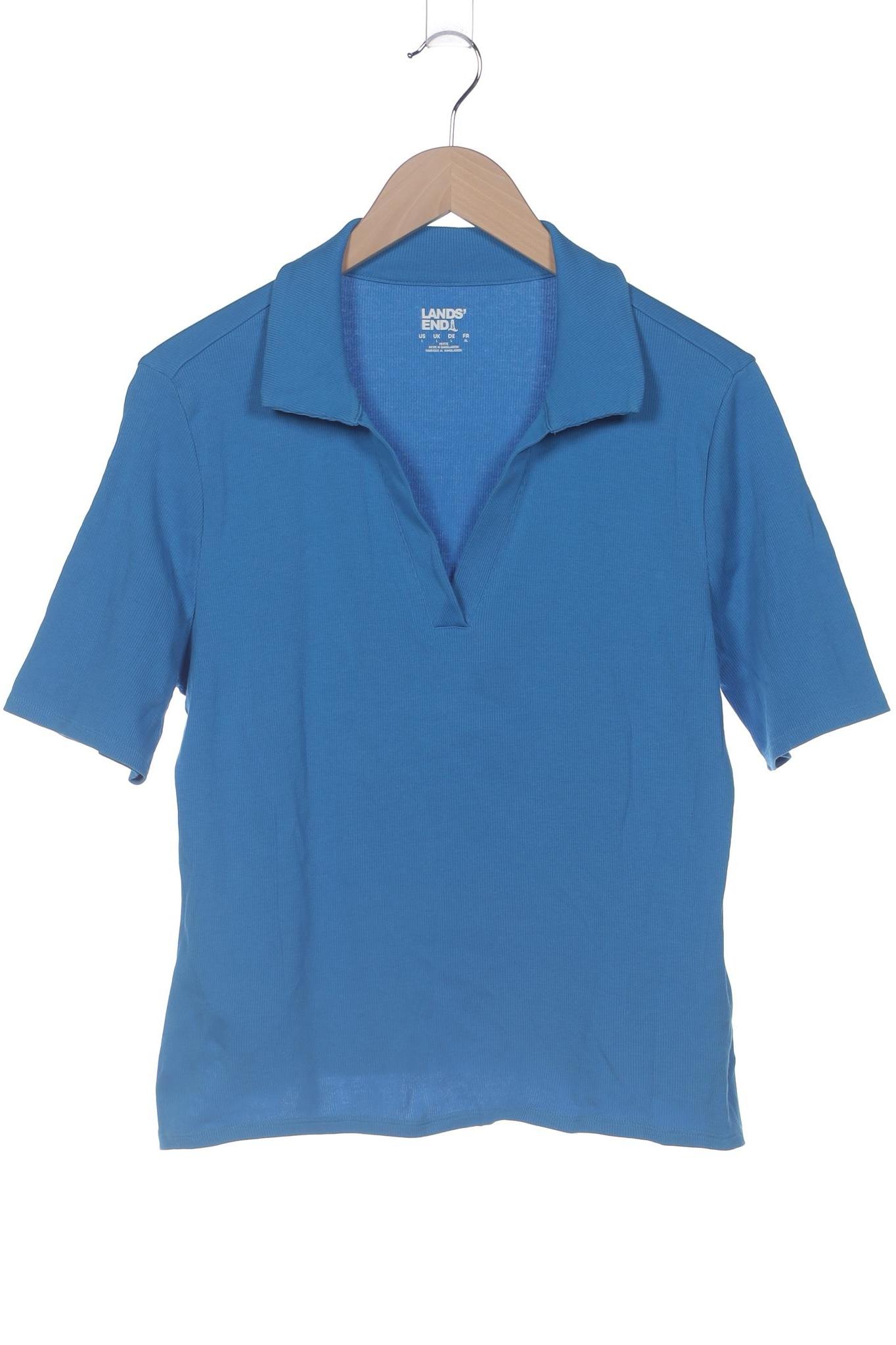 

Lands End Damen Poloshirt, blau, Gr. 42