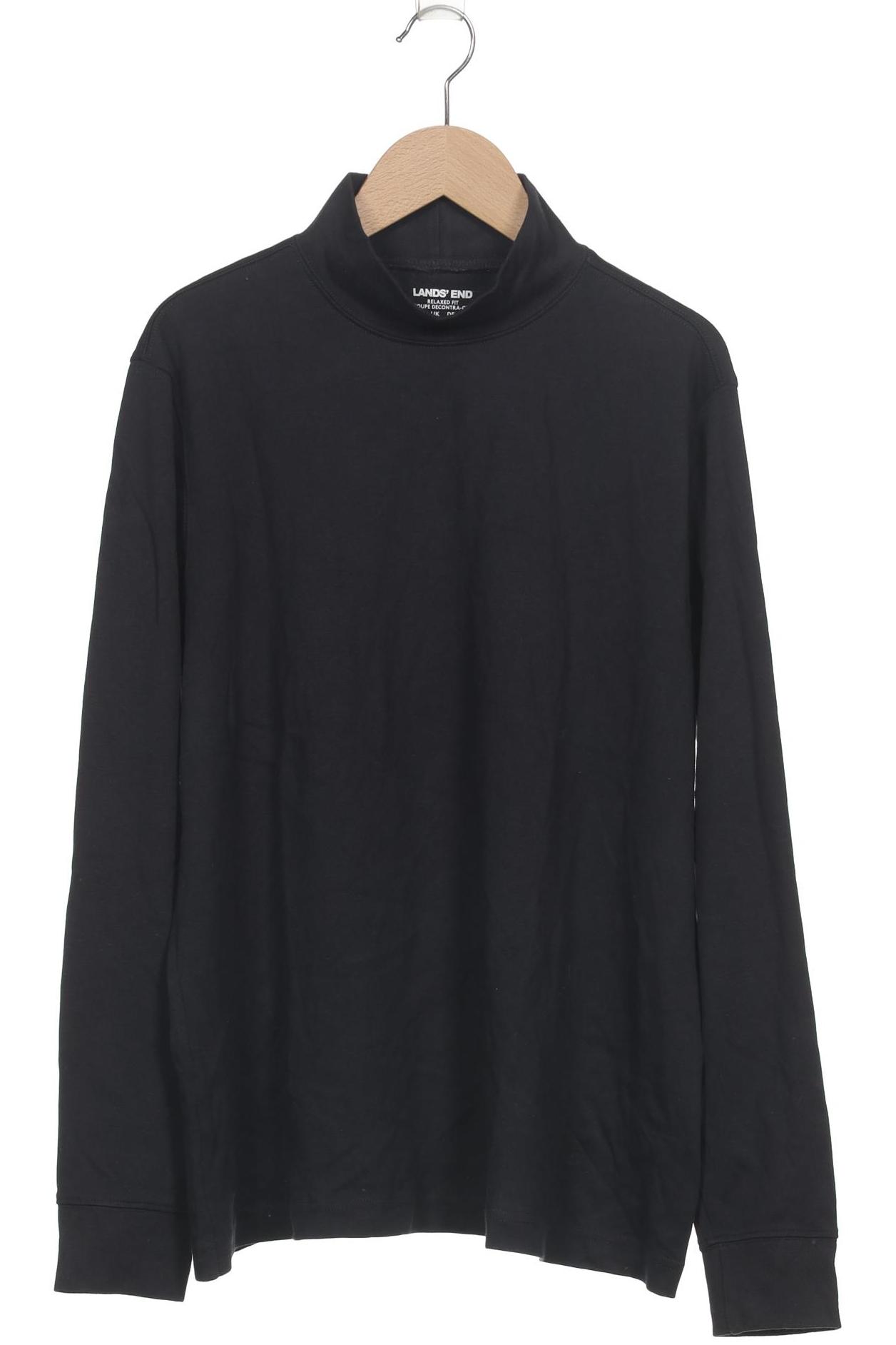 

Lands End Damen Langarmshirt, schwarz, Gr. 42