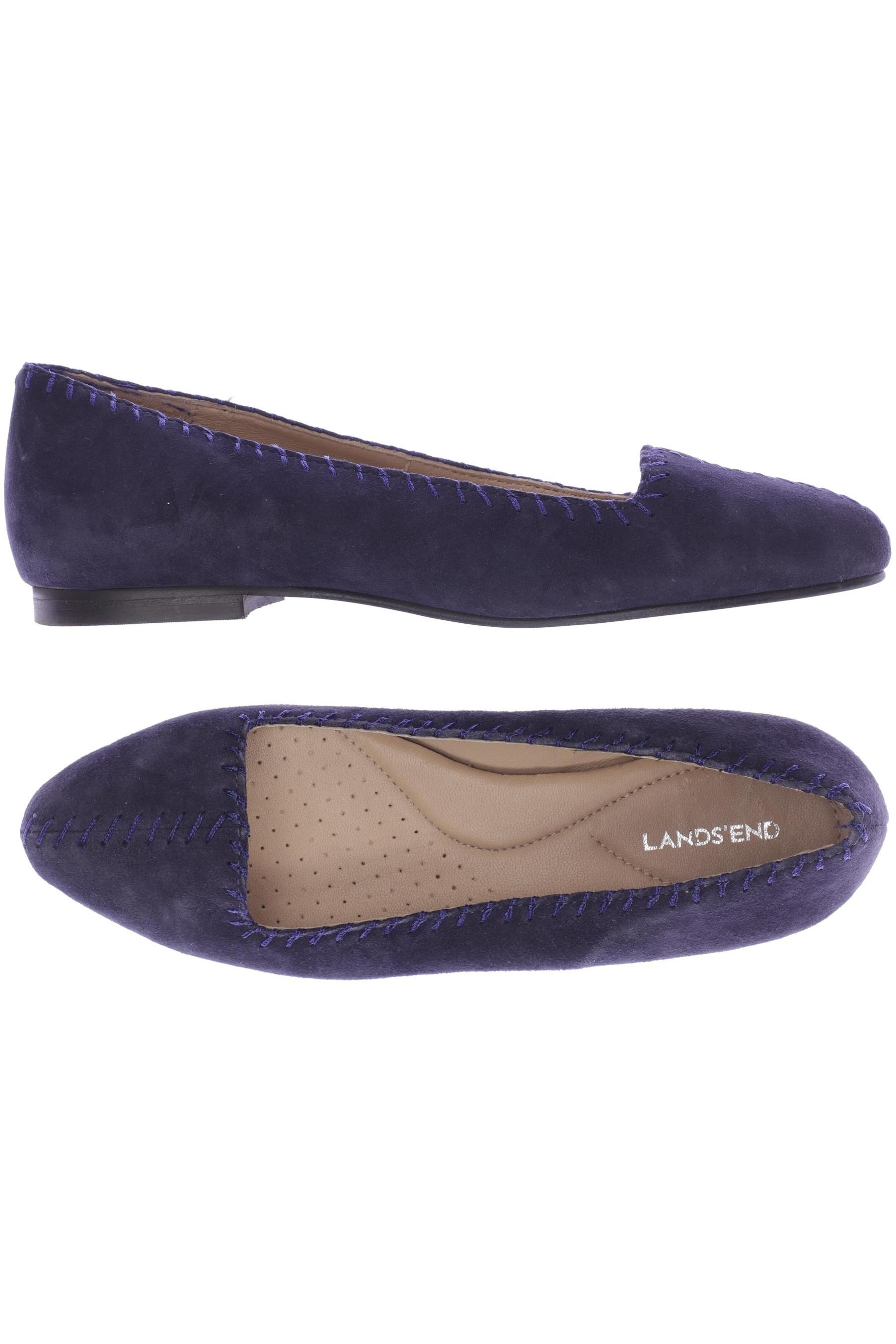 

Lands End Damen Ballerinas, marineblau, Gr. 36