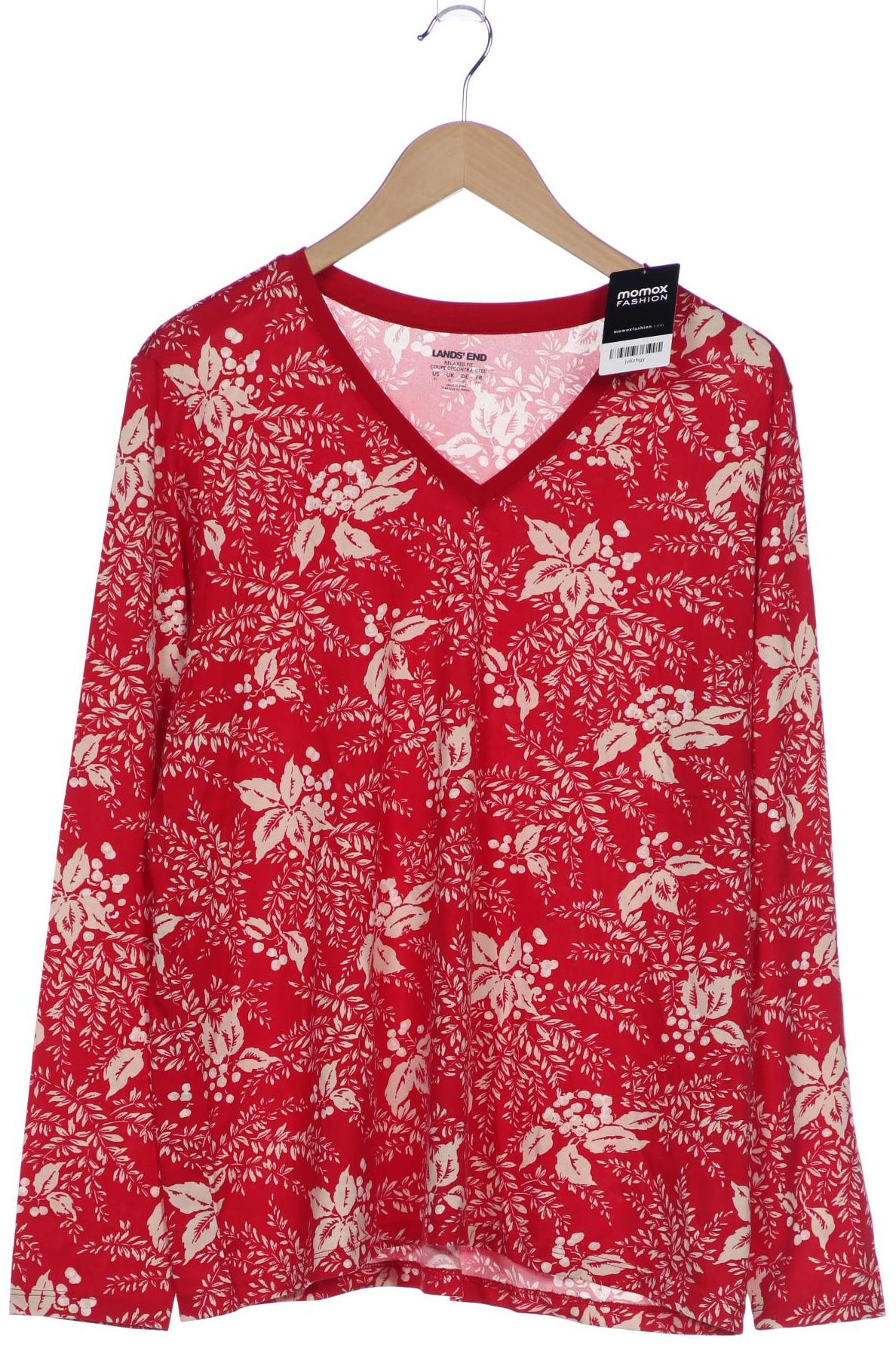 

Lands End Damen Langarmshirt, rot, Gr. 44