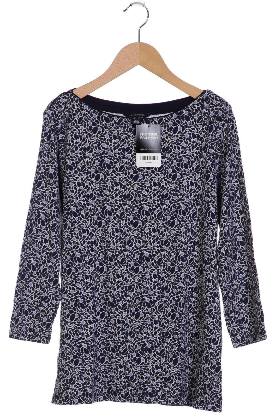 

Lands End Damen Langarmshirt, marineblau, Gr. 38