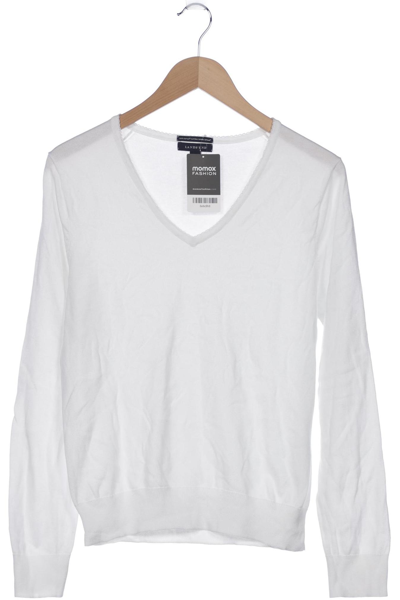 

Lands End Damen Pullover, weiß